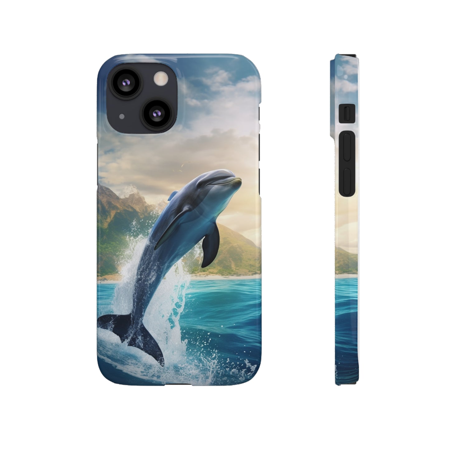 Jumping Dolphin Snap Case
