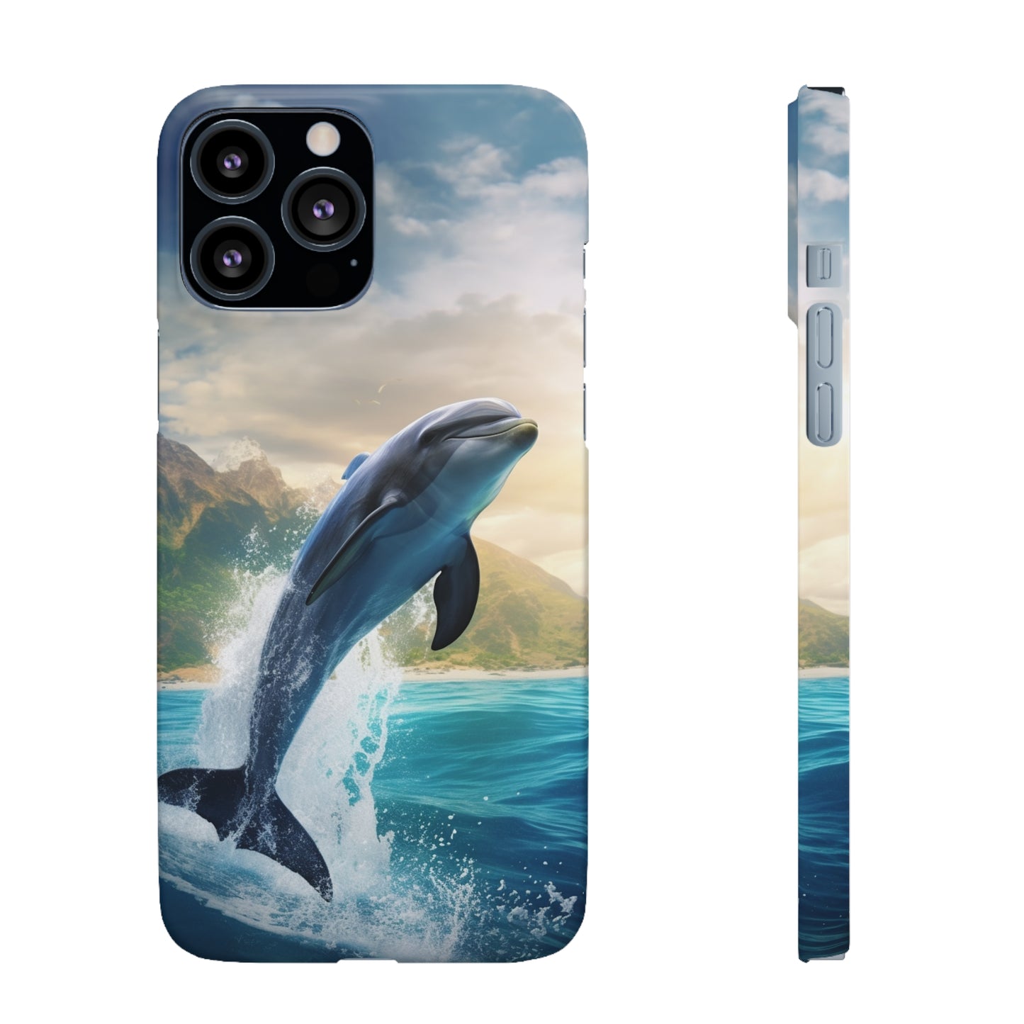 Jumping Dolphin Snap Case