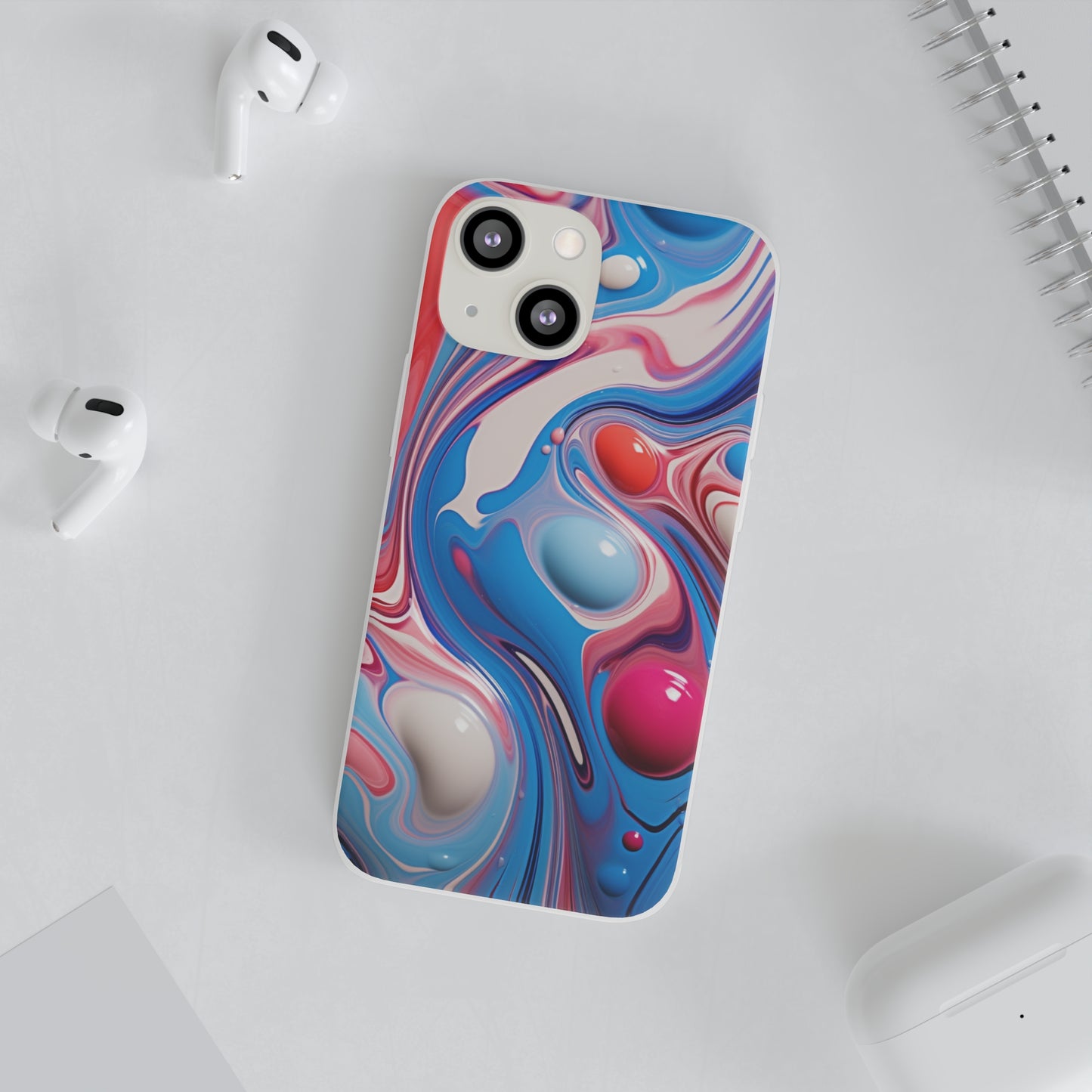 Colorful Marble Flex Case