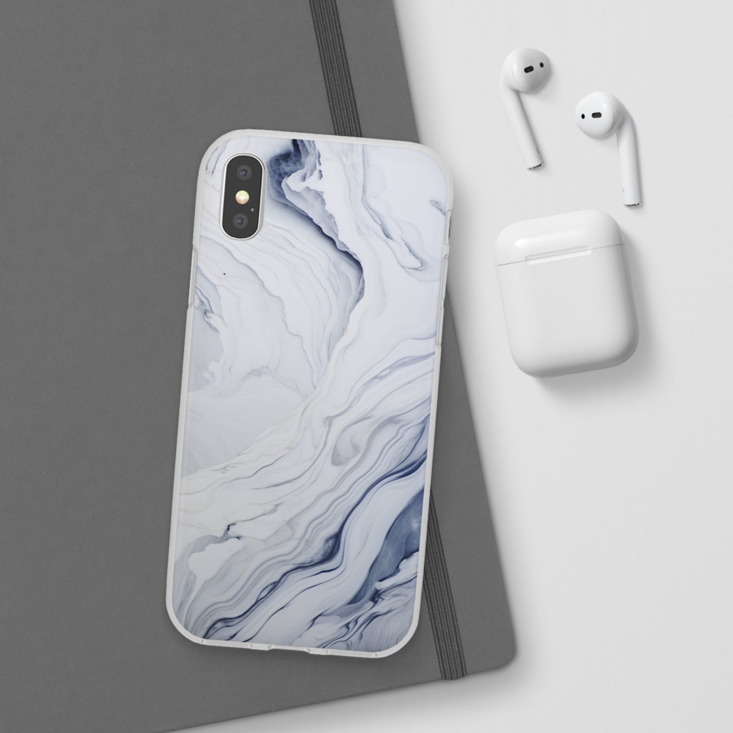 White Marble Flex Case