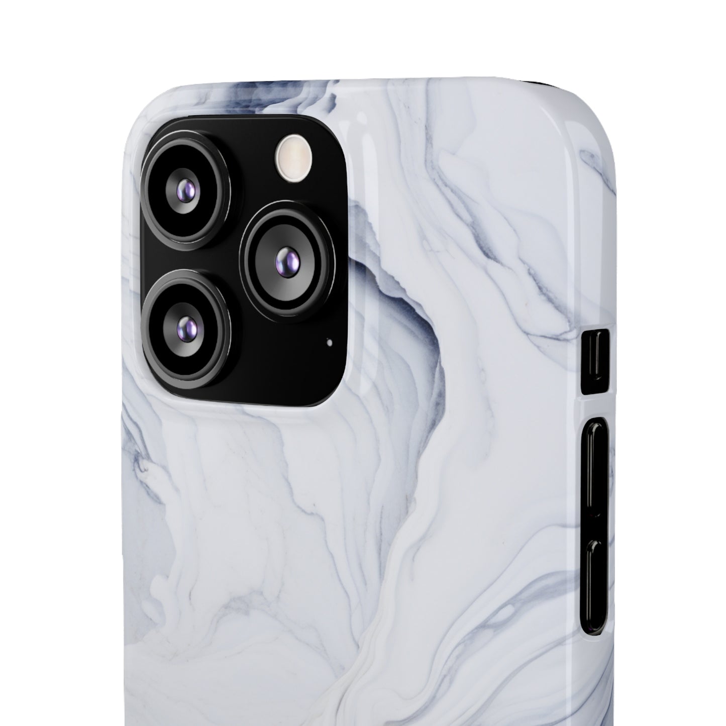 White Marble Snap Case