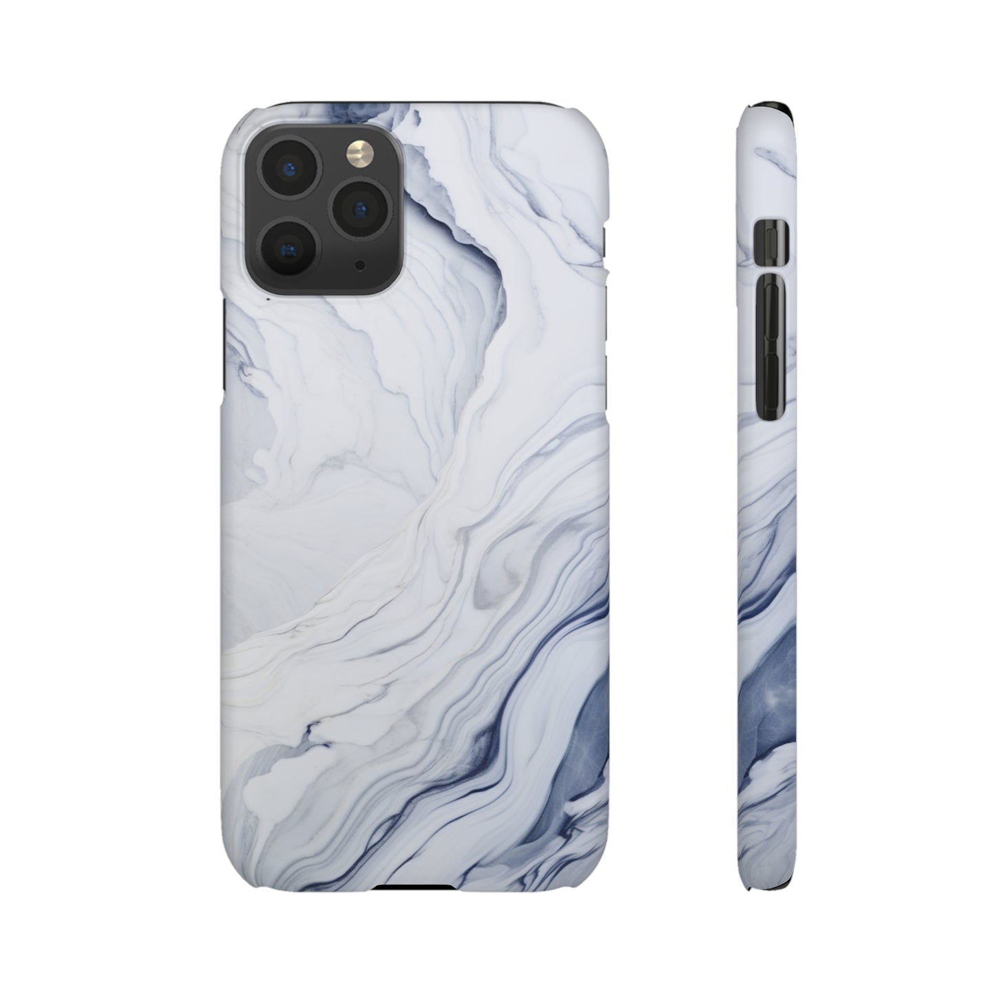 White Marble Snap Case