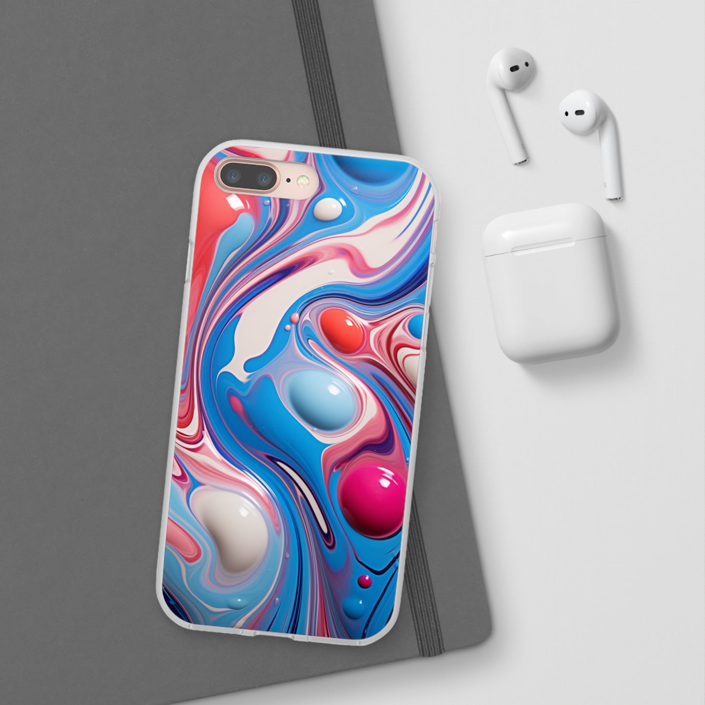 Colorful Marble Flex Case