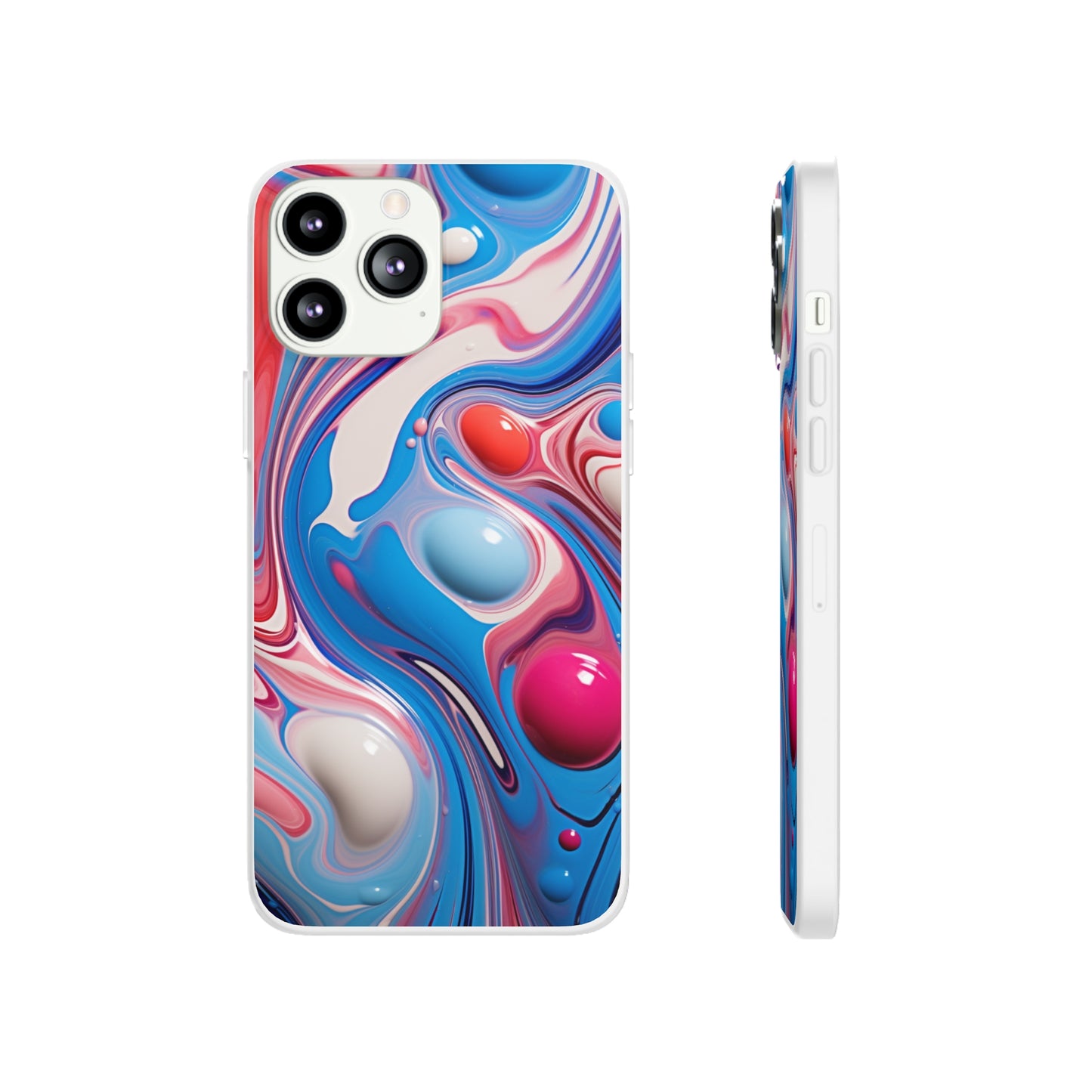 Colorful Marble Flex Case