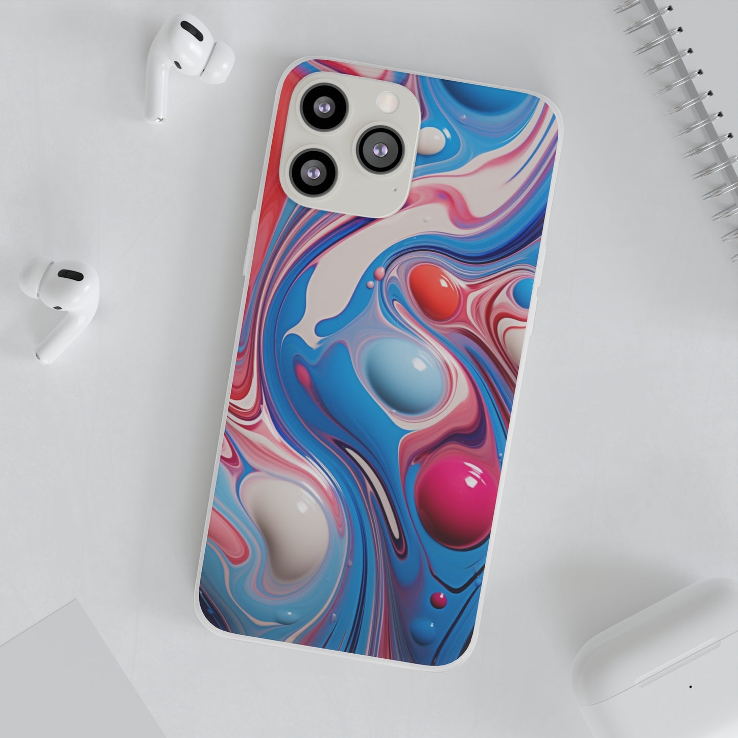 Colorful Marble Flex Case