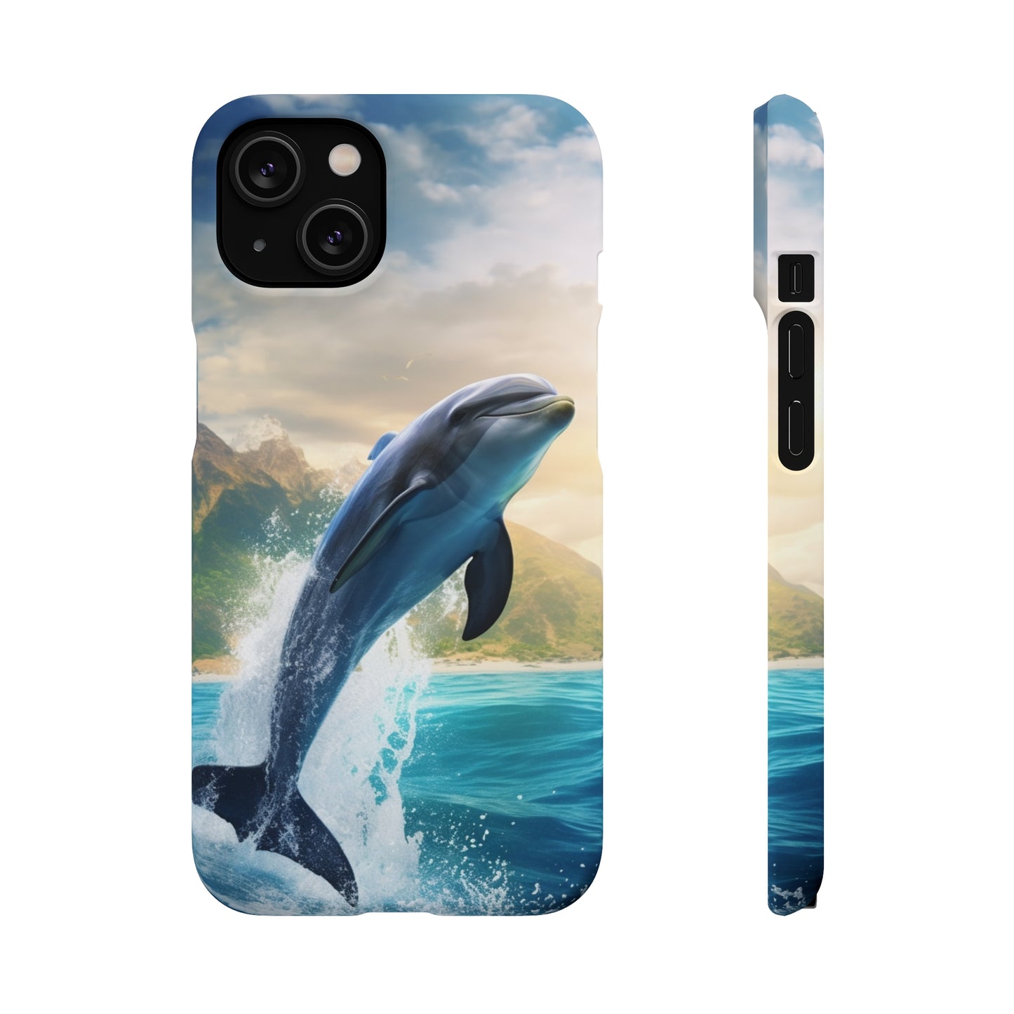 Jumping Dolphin Snap Case