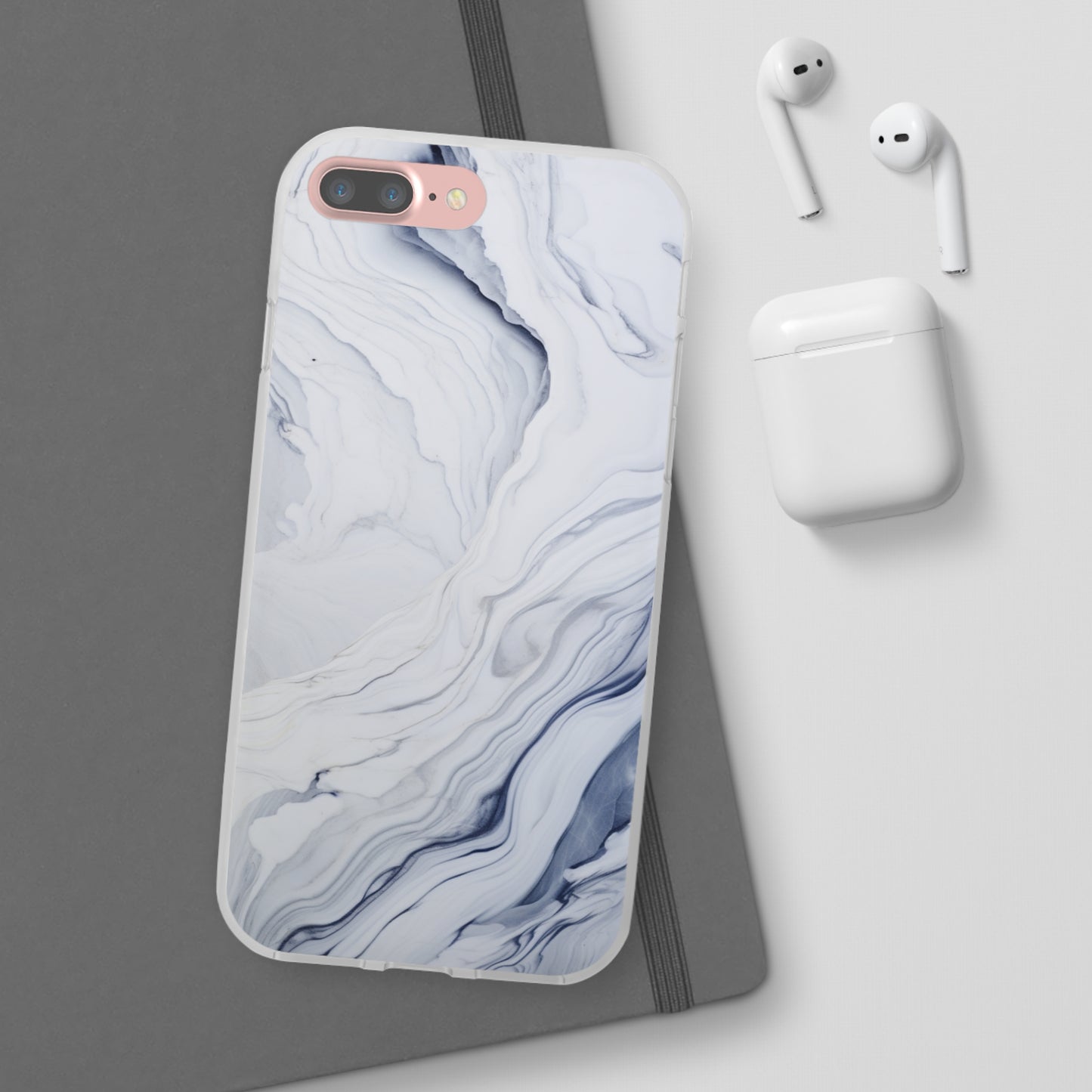 White Marble Flex Case