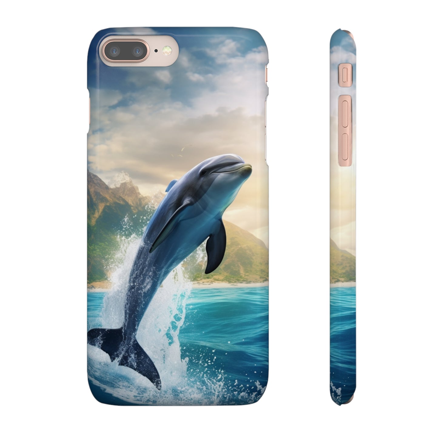 Jumping Dolphin Snap Case