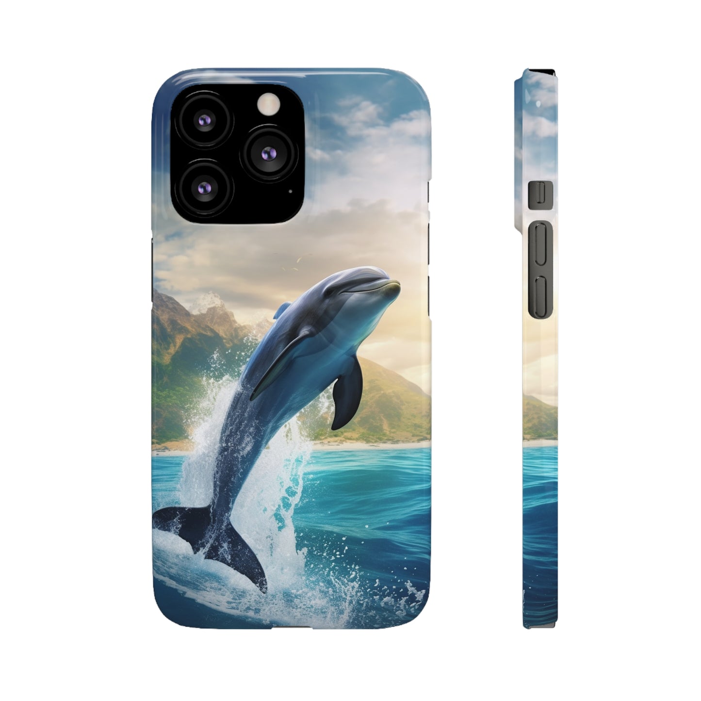 Jumping Dolphin Snap Case