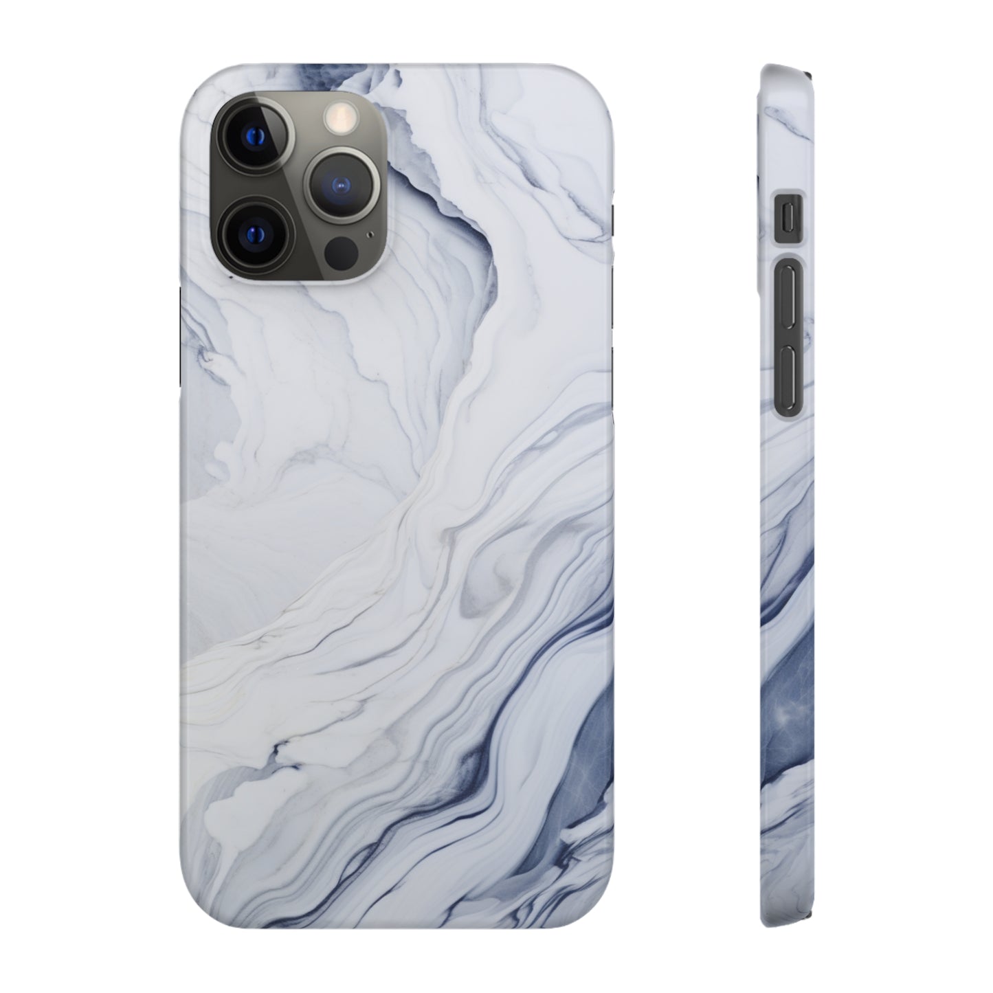 White Marble Snap Case