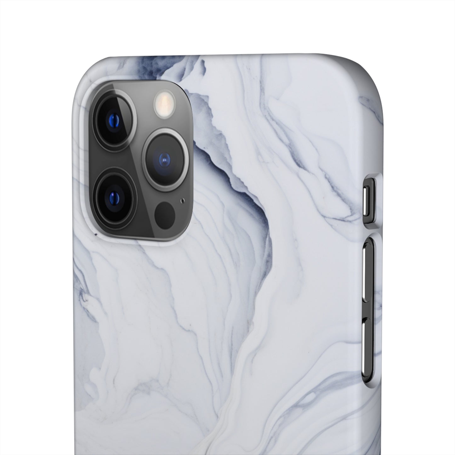 White Marble Snap Case