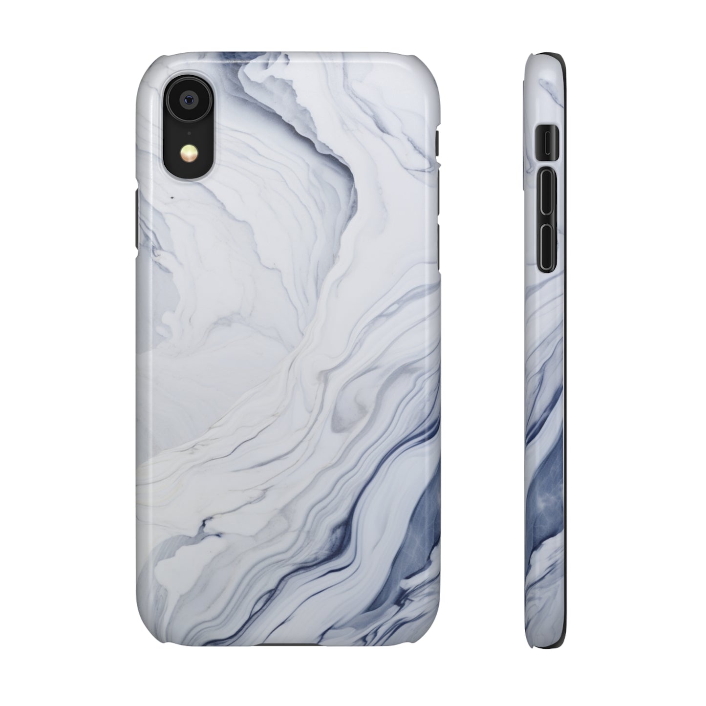 White Marble Snap Case