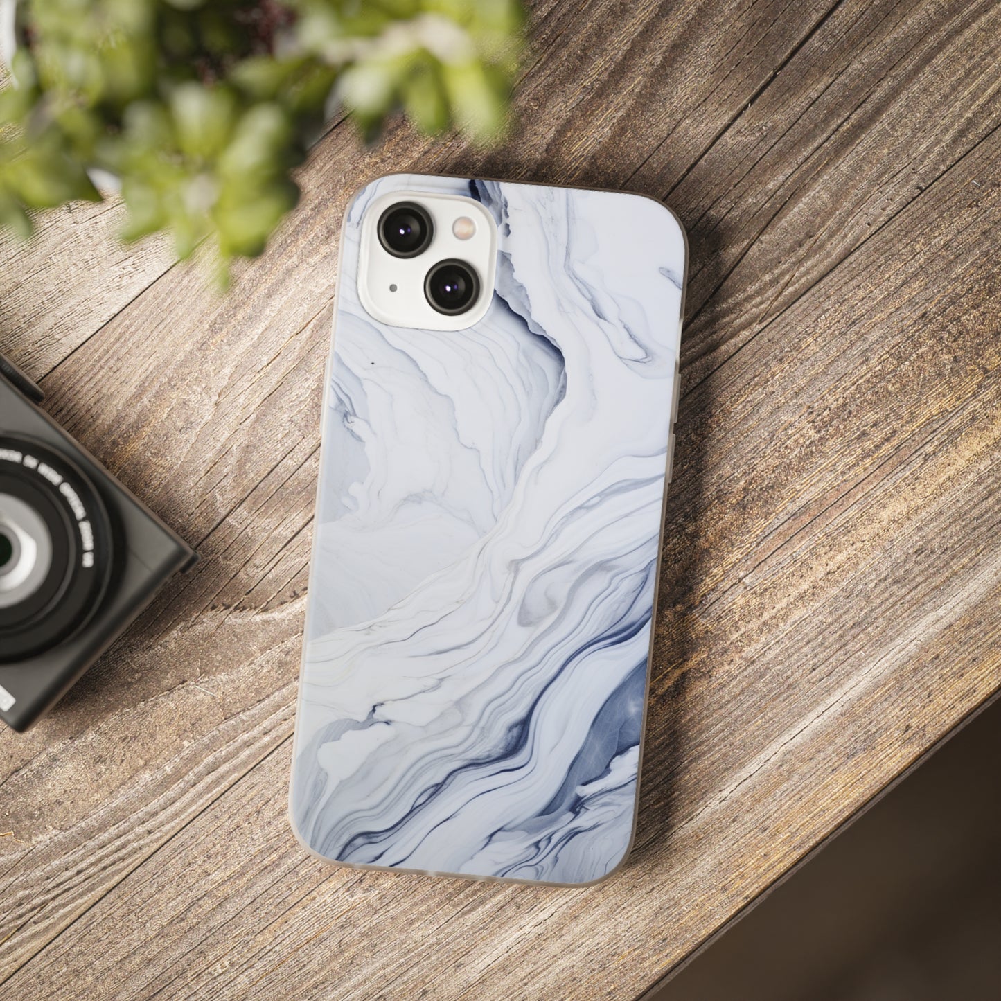 White Marble Flex Case