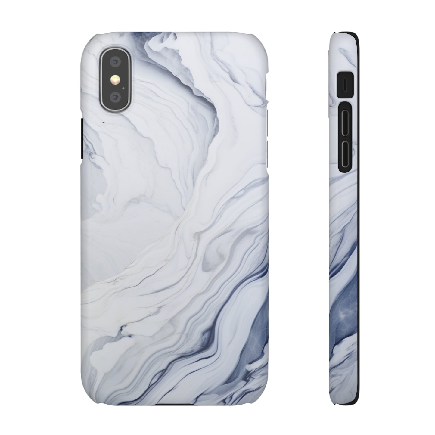 White Marble Snap Case