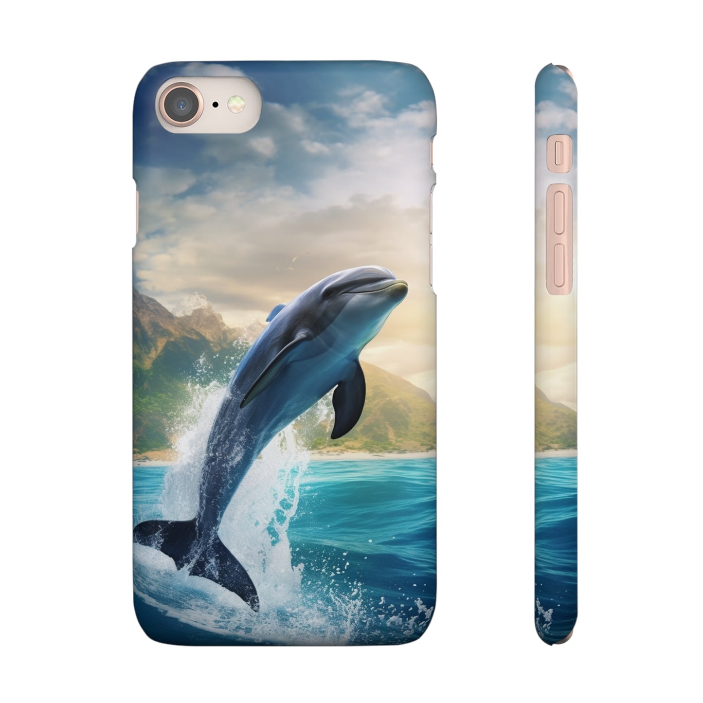 Jumping Dolphin Snap Case