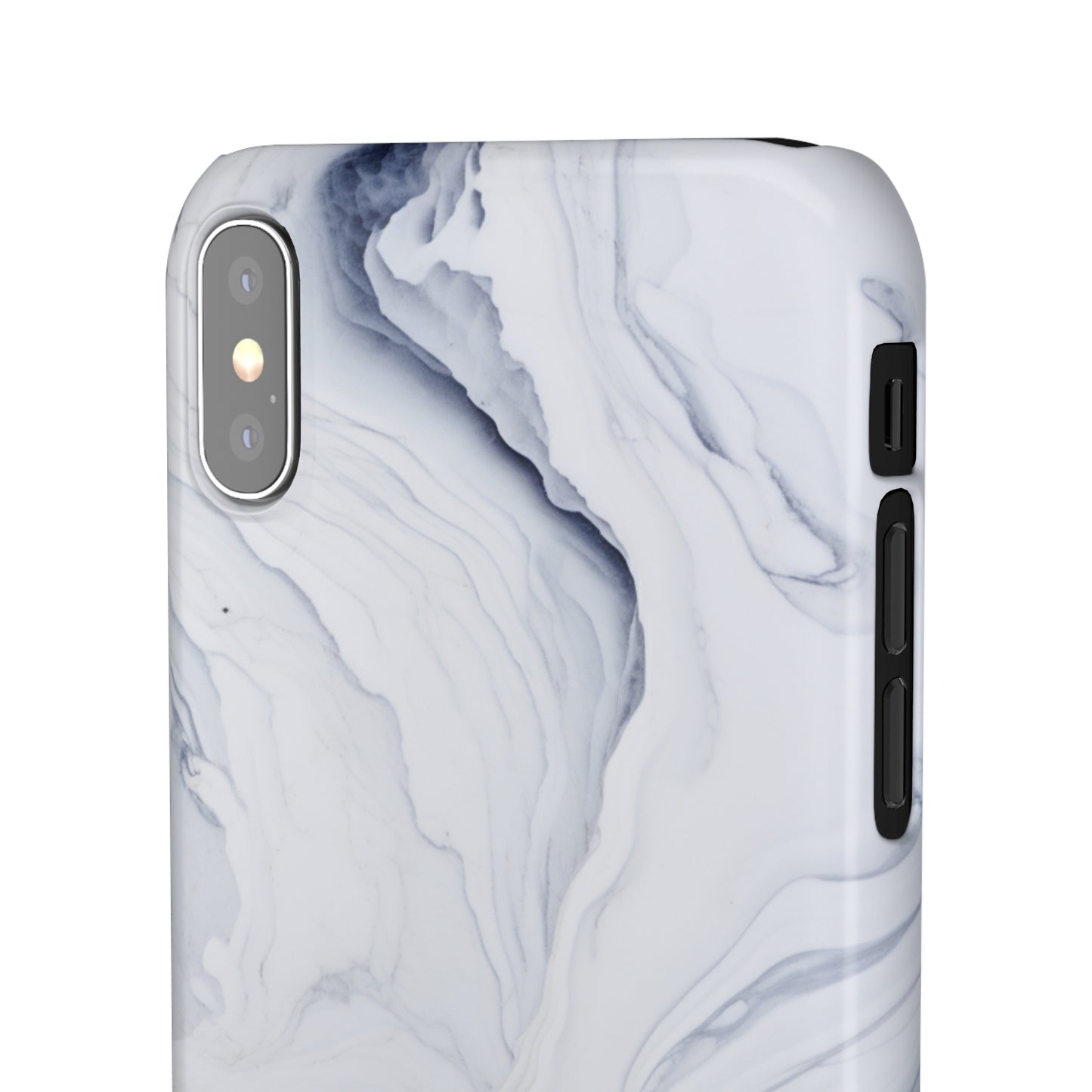 White Marble Snap Case