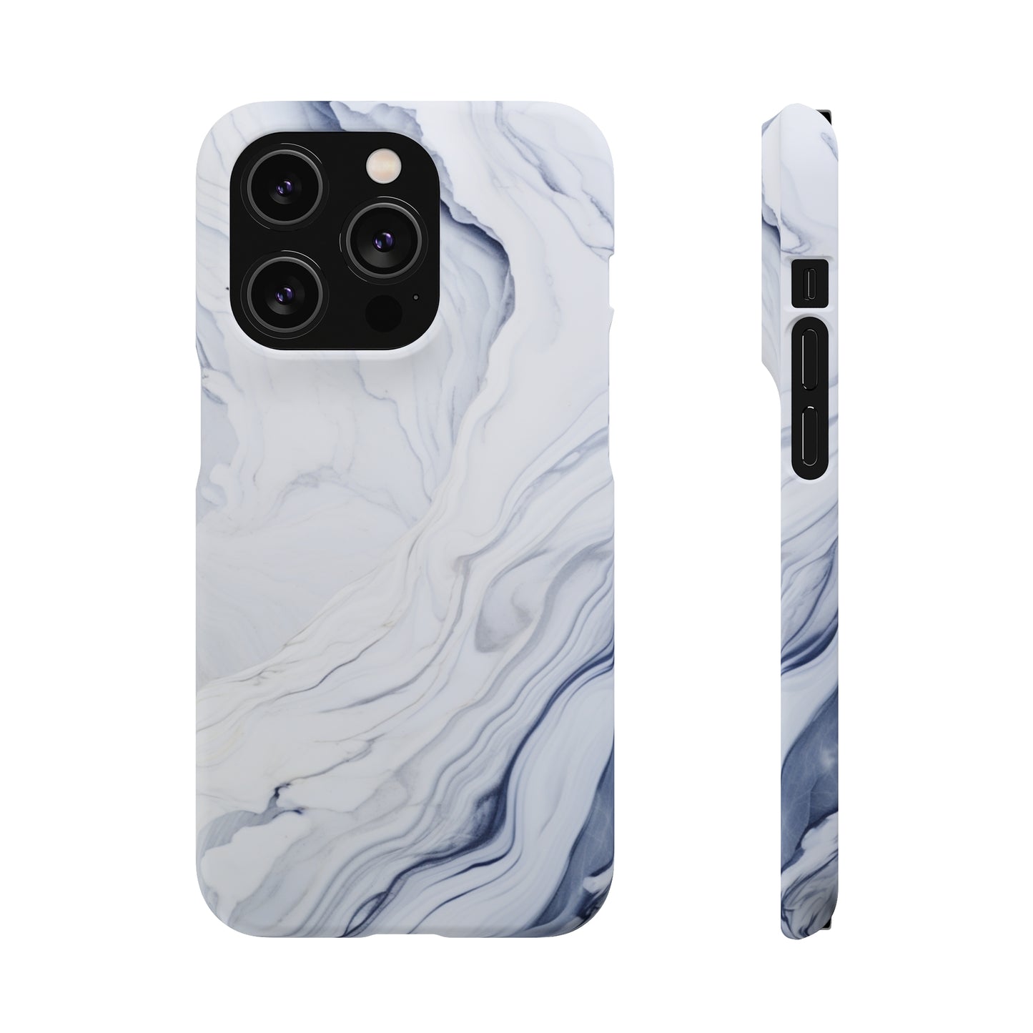 White Marble Snap Case