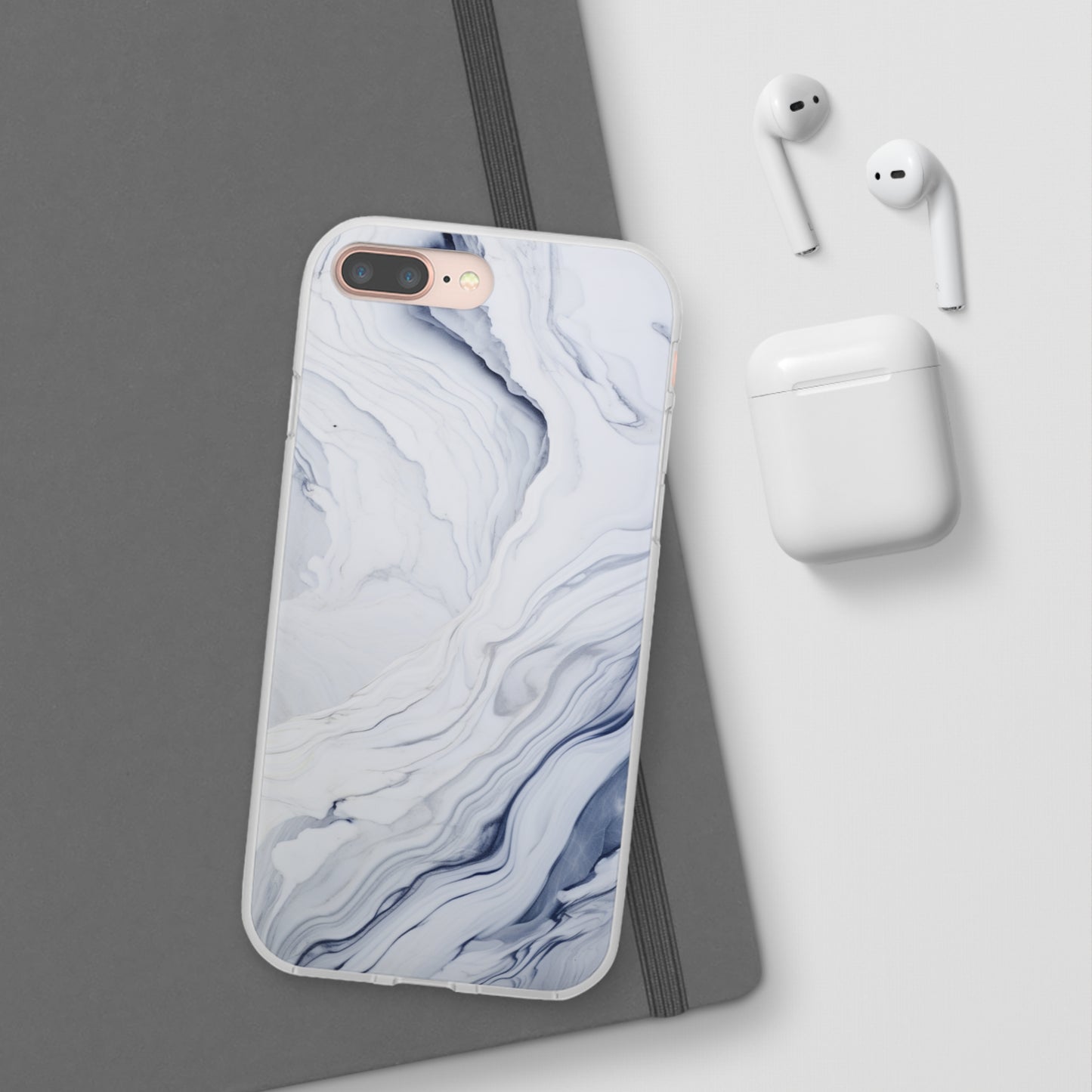 White Marble Flex Case