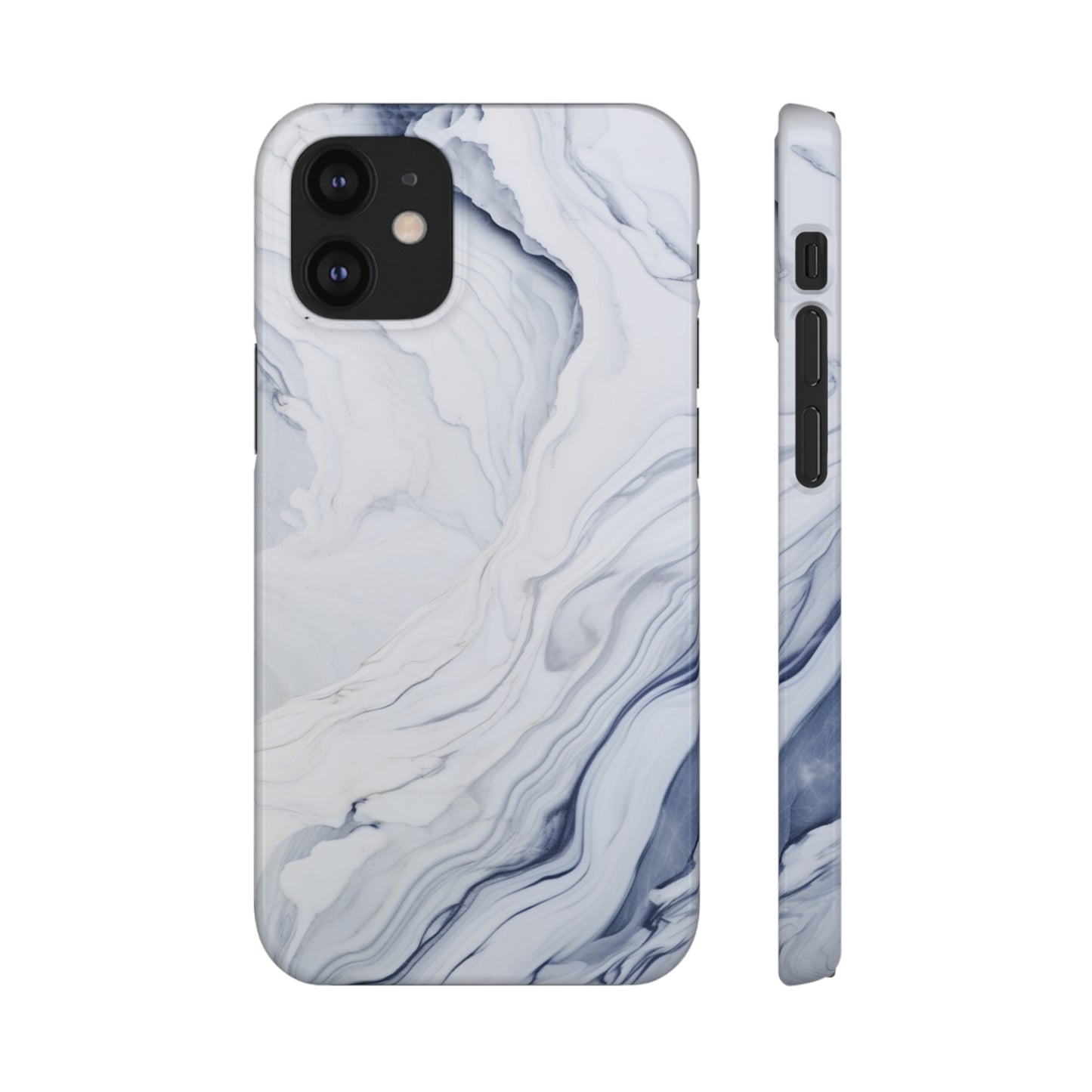 White Marble Snap Case