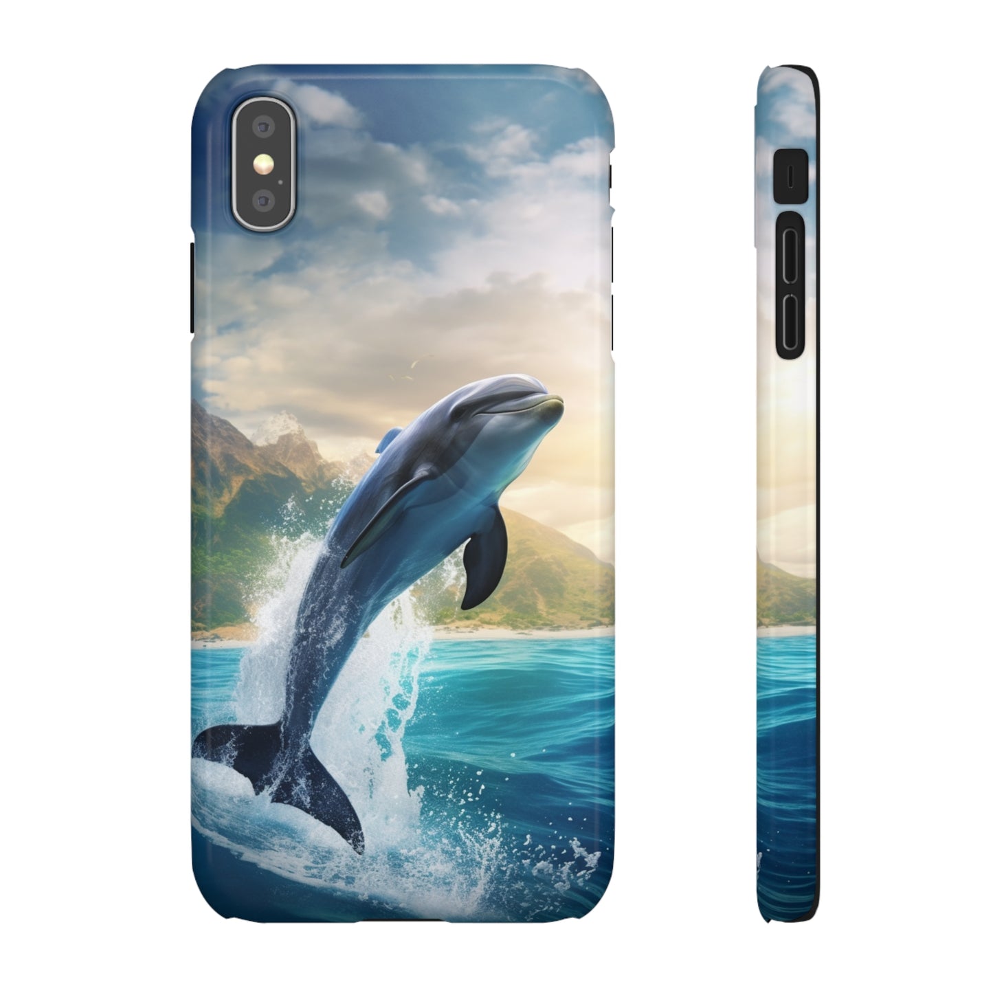 Jumping Dolphin Snap Case