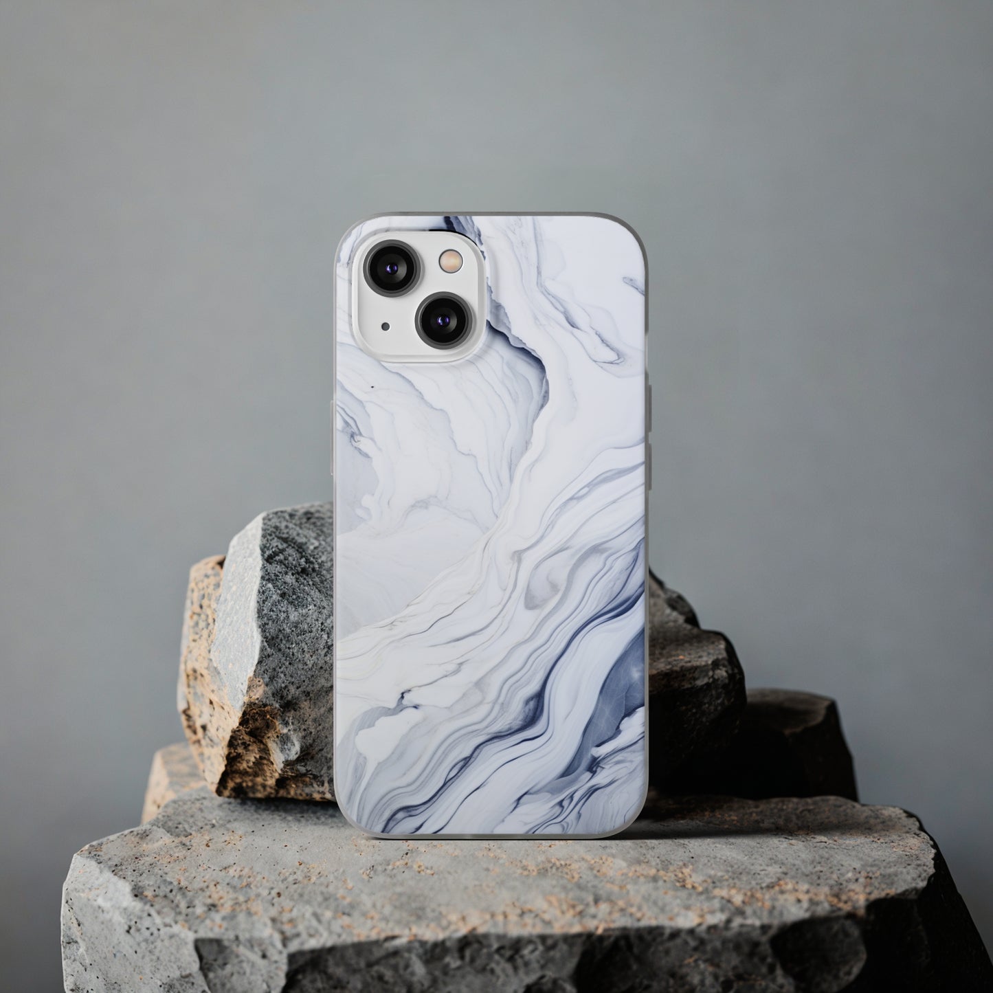 White Marble Flex Case