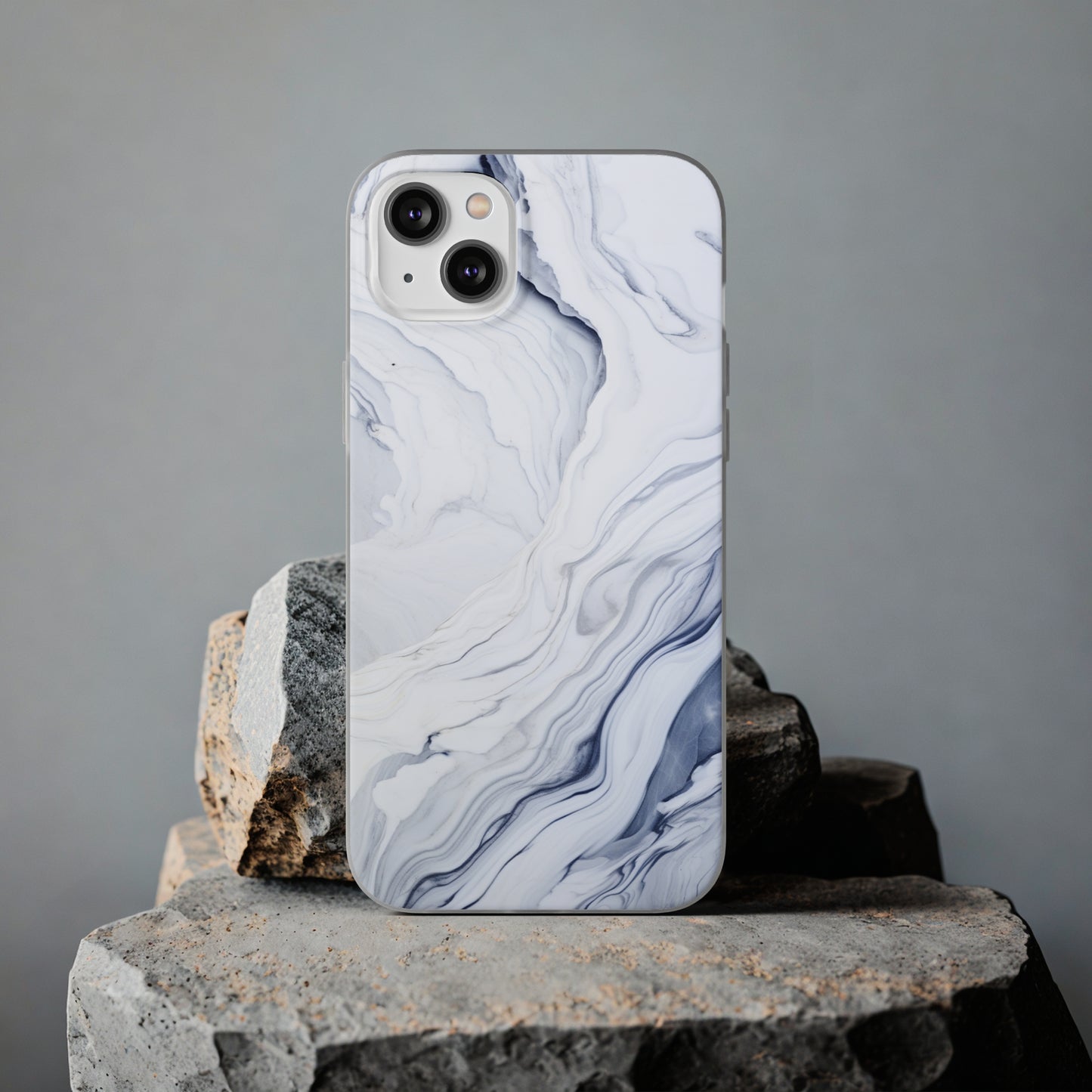 White Marble Flex Case