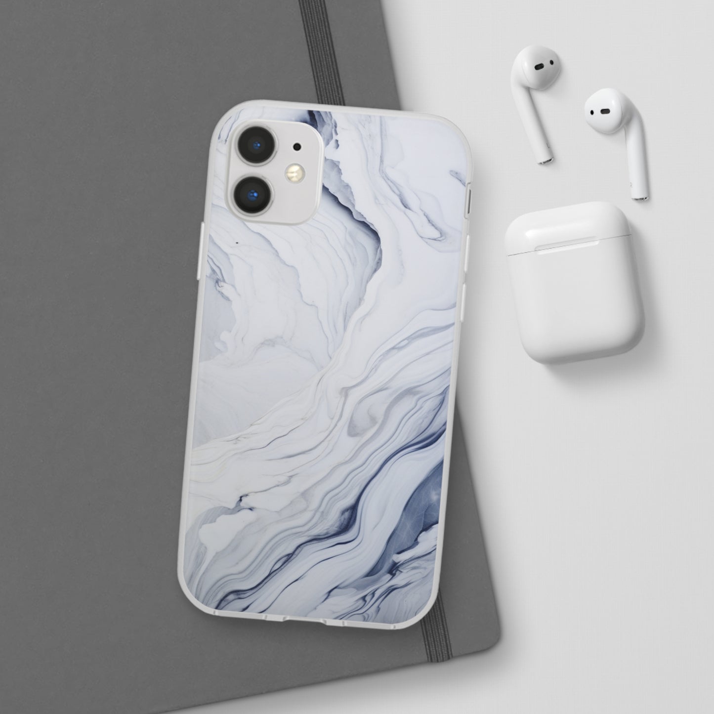 White Marble Flex Case