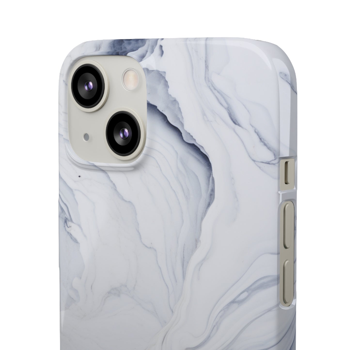 White Marble Snap Case