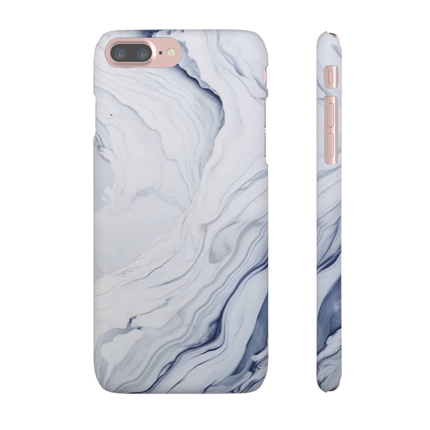 White Marble Snap Case