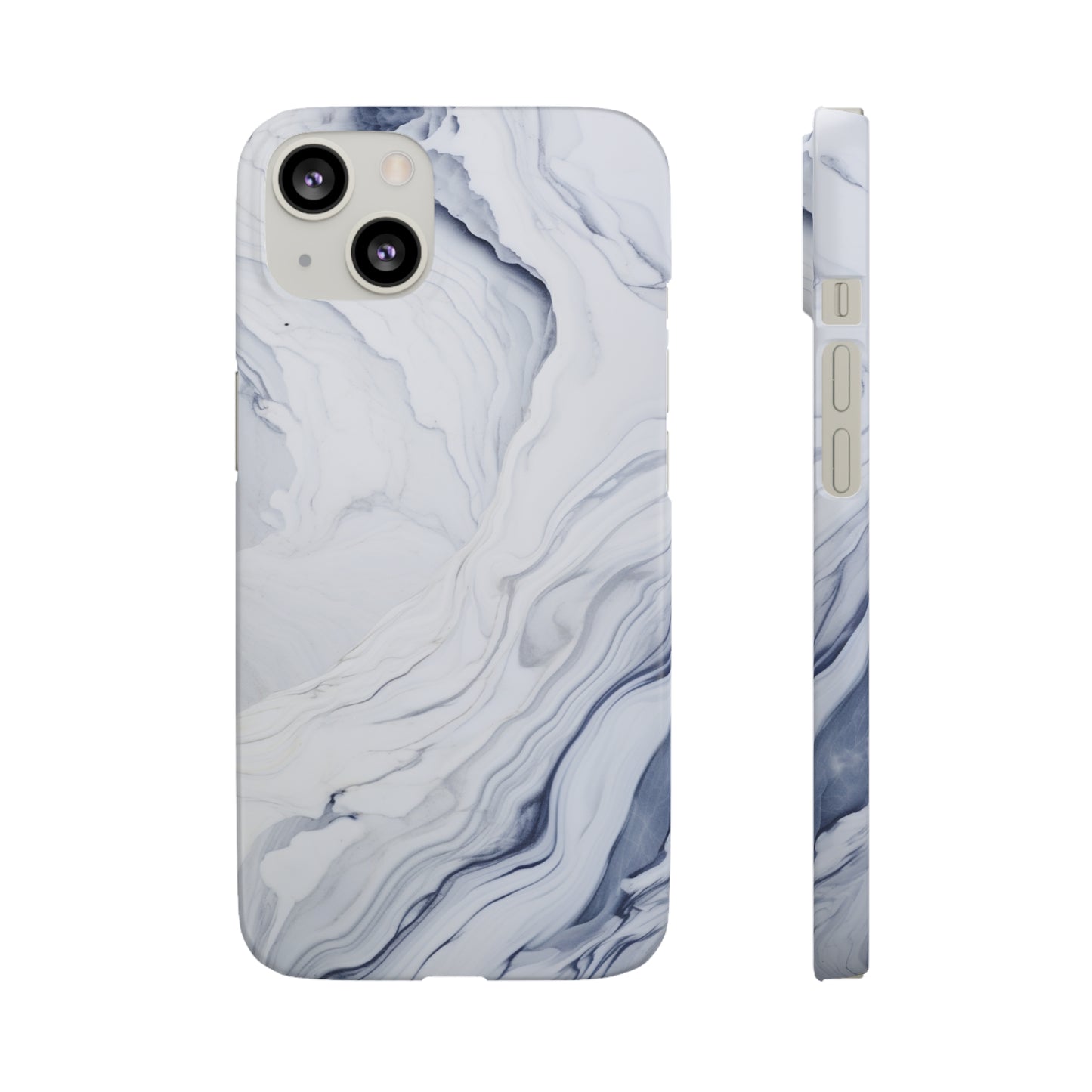 White Marble Snap Case