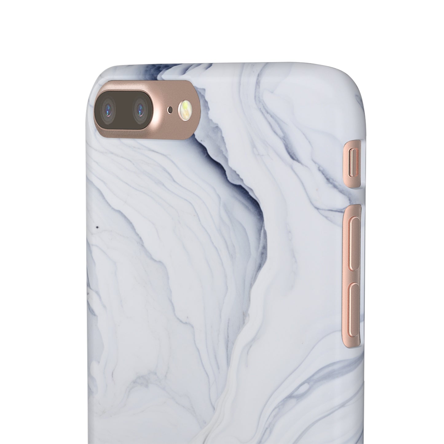 White Marble Snap Case