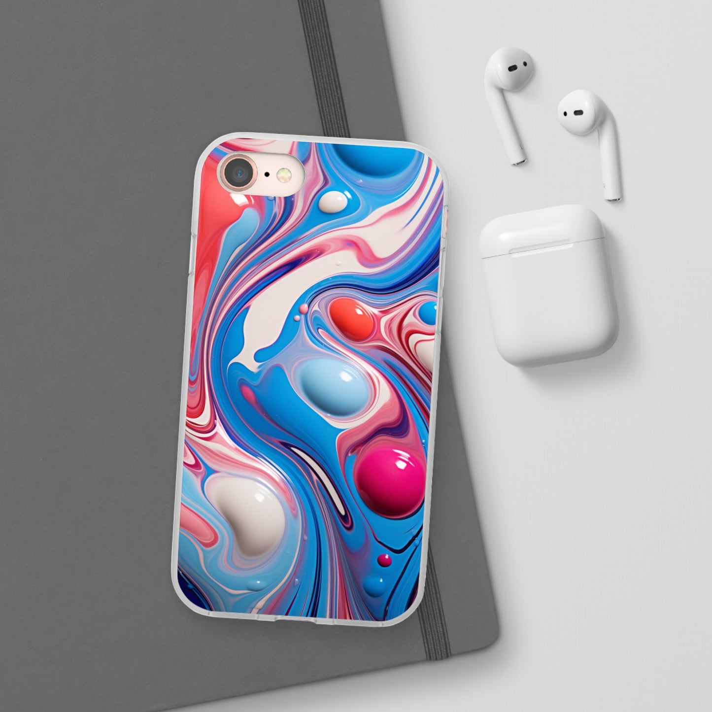 Colorful Marble Flex Case