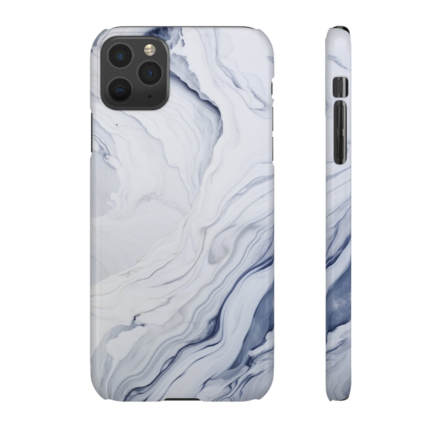 White Marble Snap Case