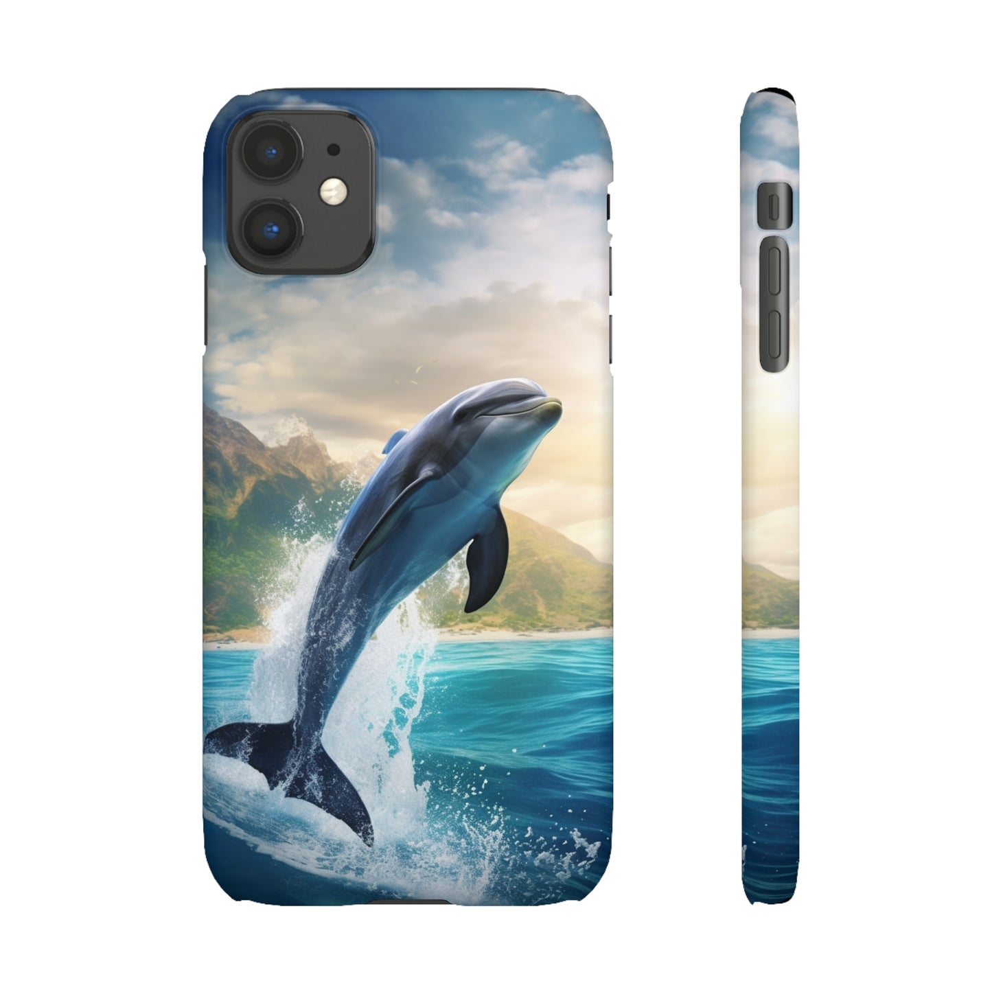 Jumping Dolphin Snap Case