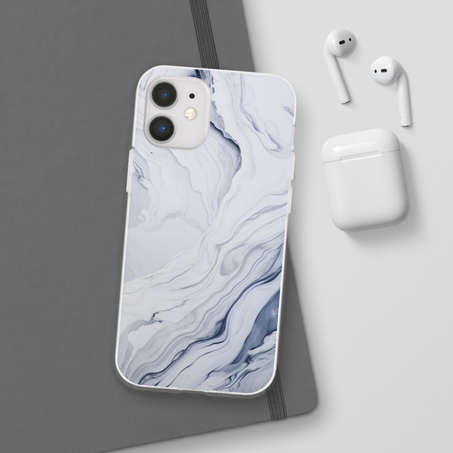 White Marble Flex Case