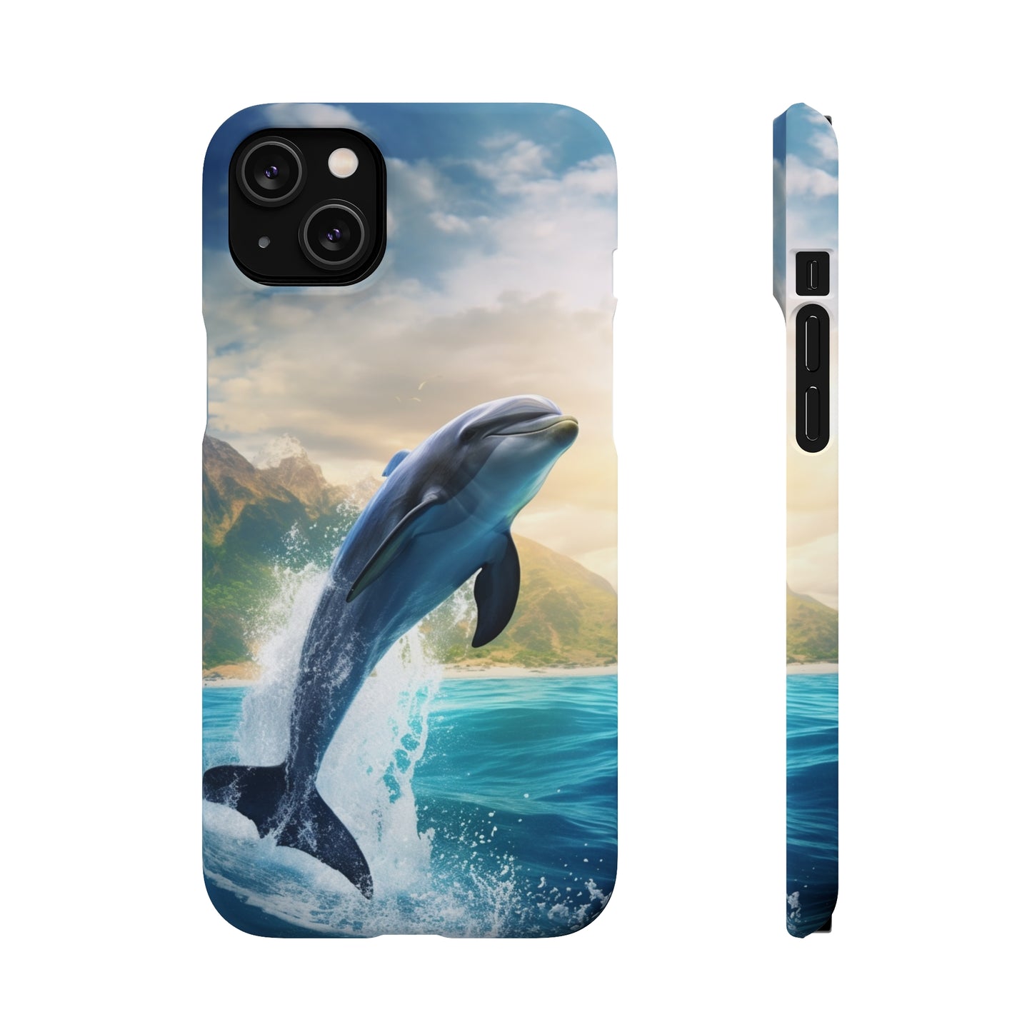 Jumping Dolphin Snap Case