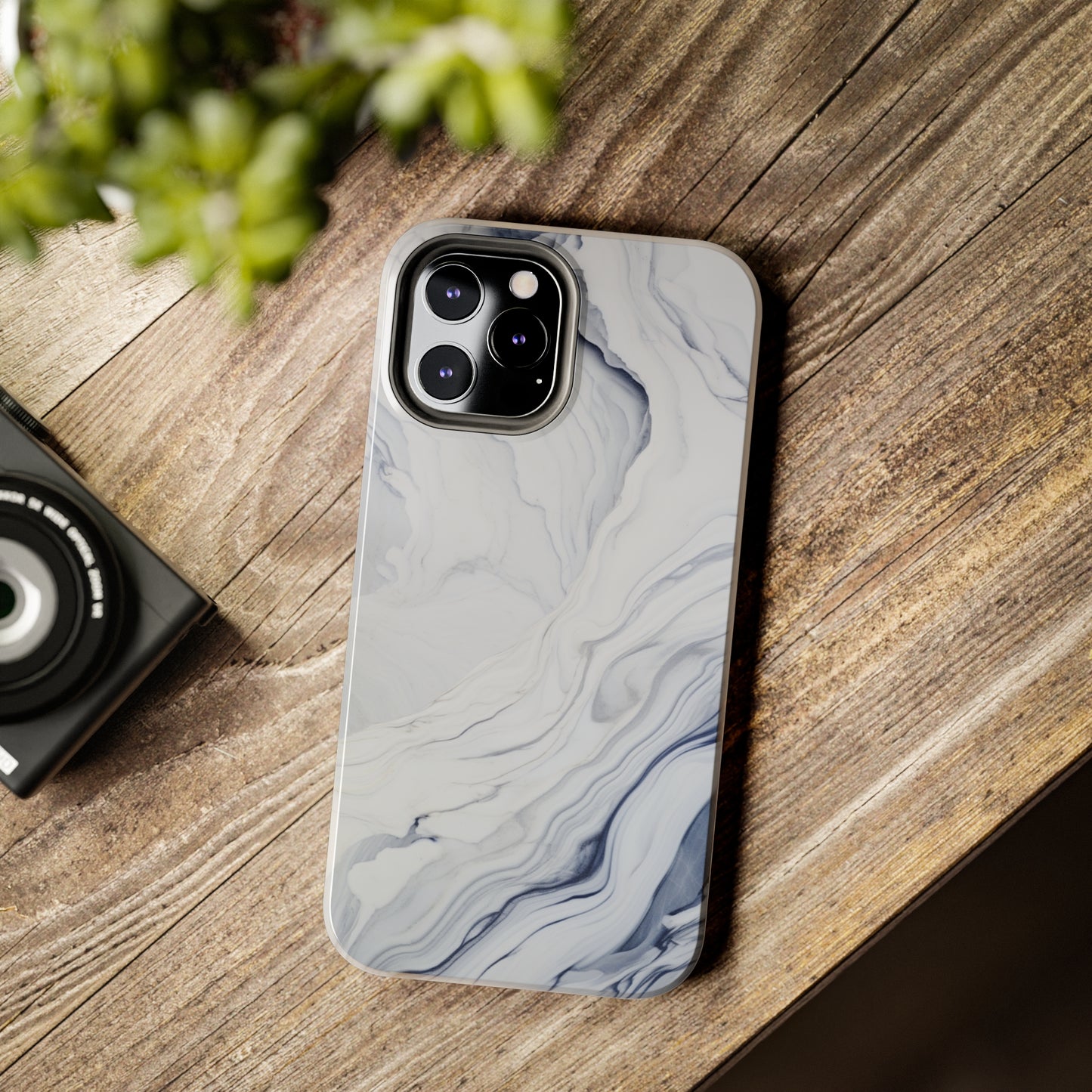 White Marble Tough Case