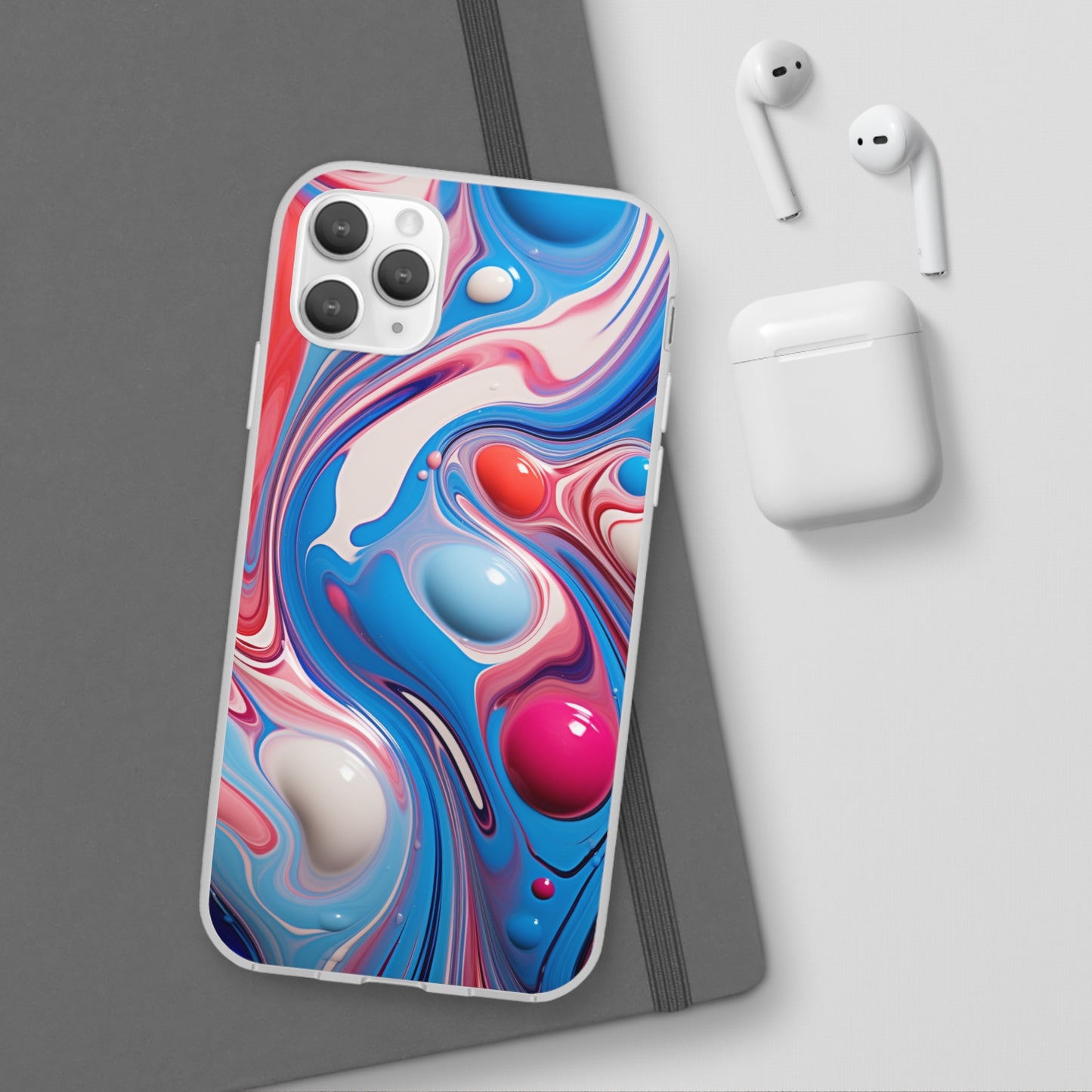 Colorful Marble Flex Case