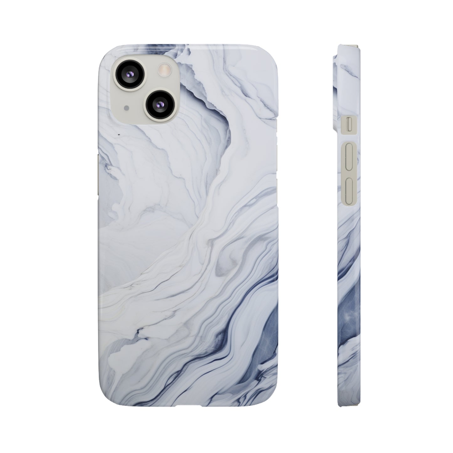 White Marble Snap Case