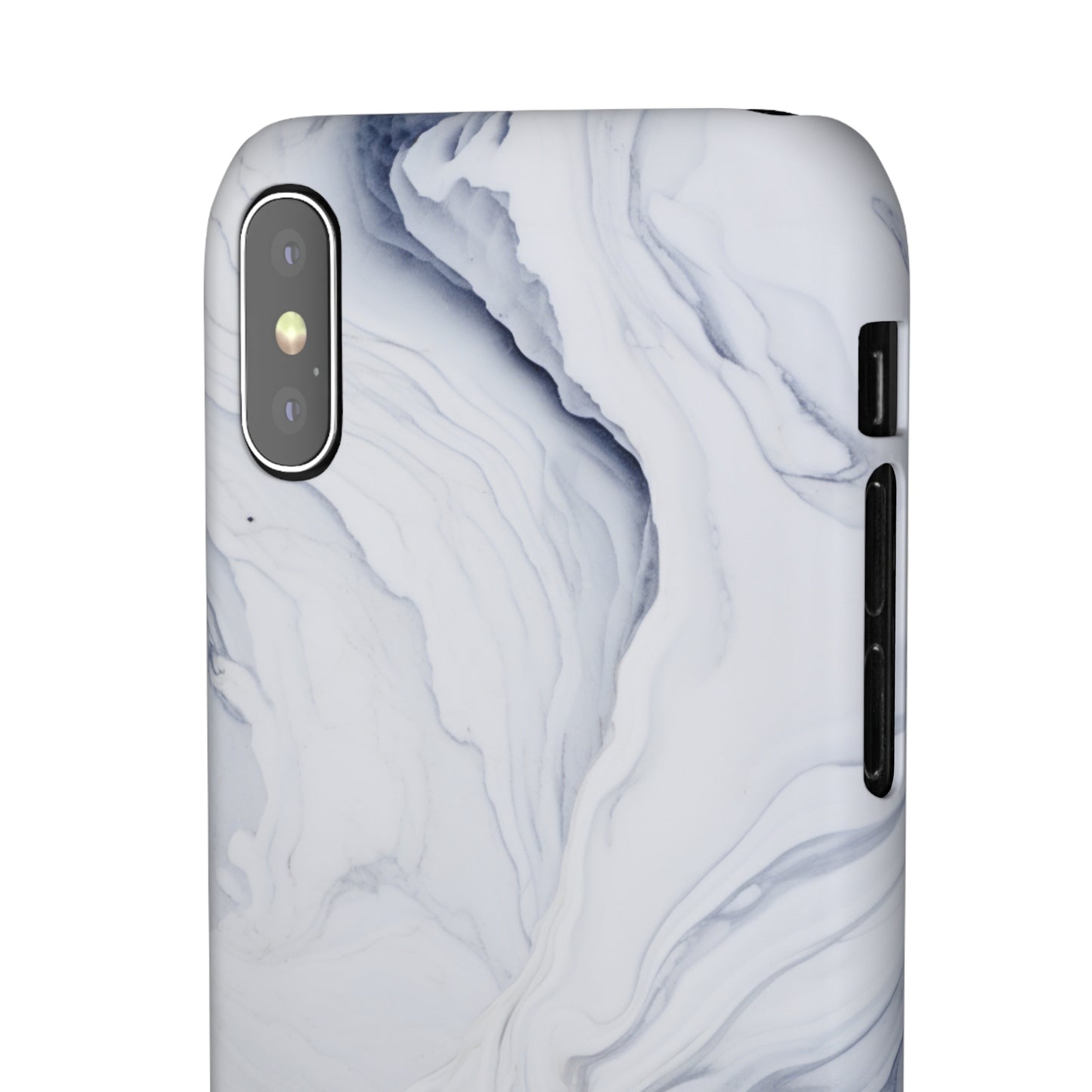 White Marble Snap Case