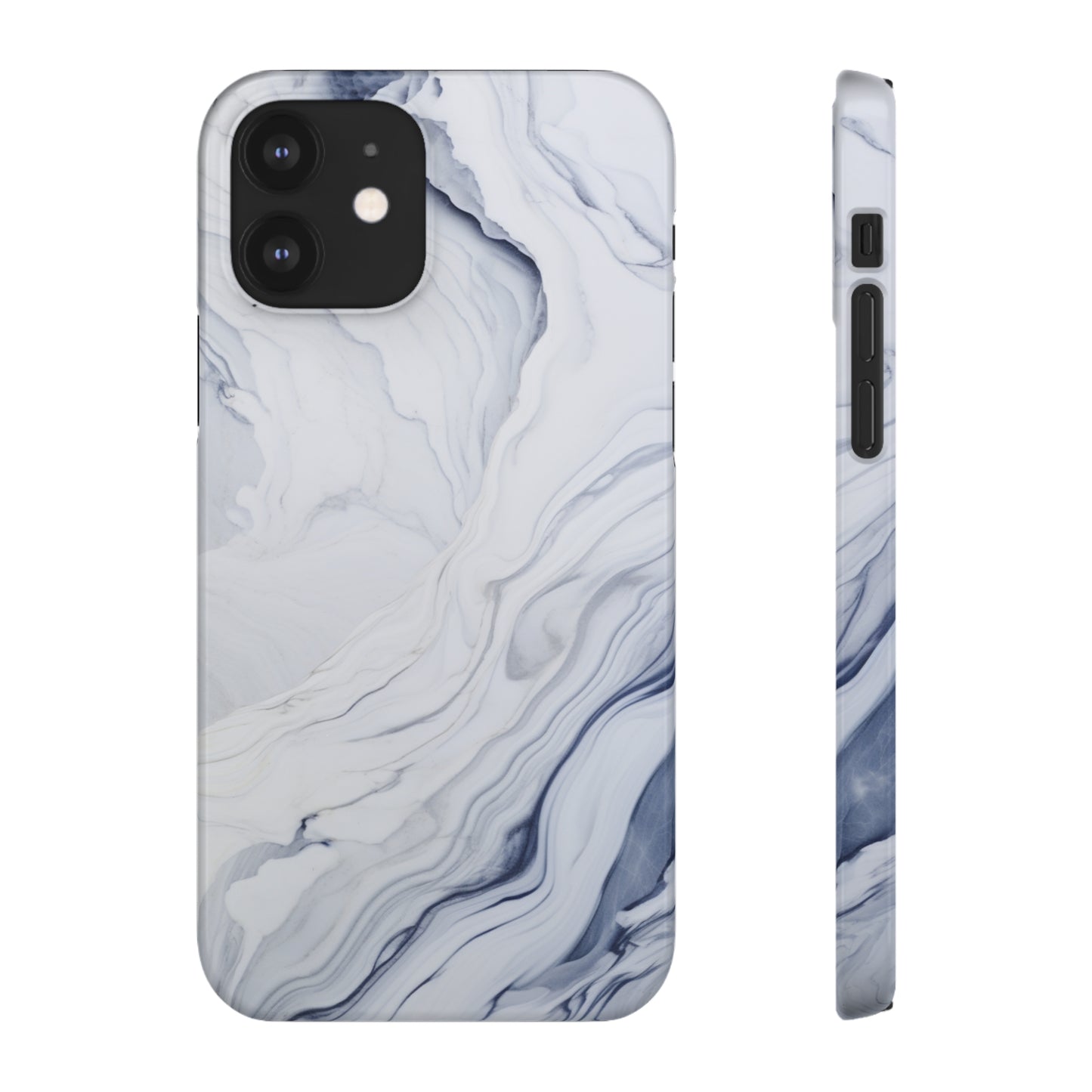 White Marble Snap Case