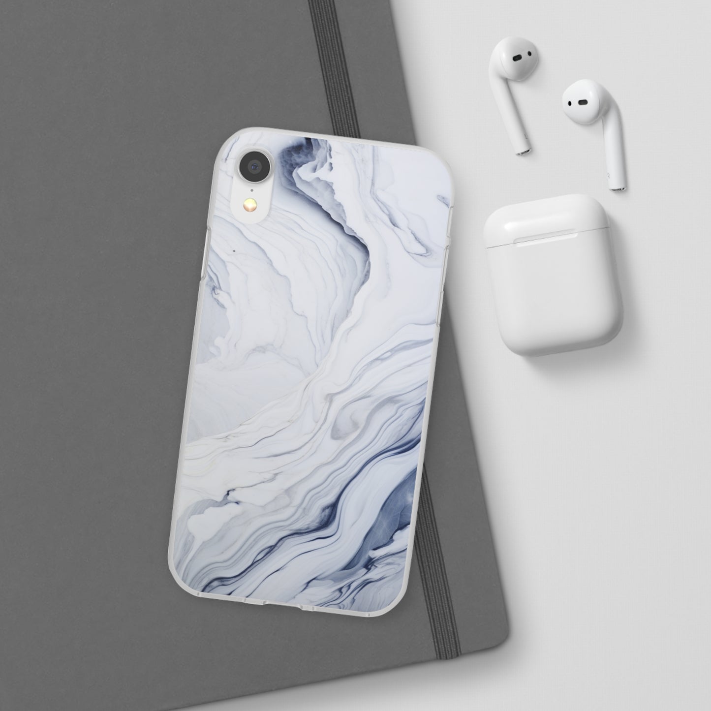 White Marble Flex Case