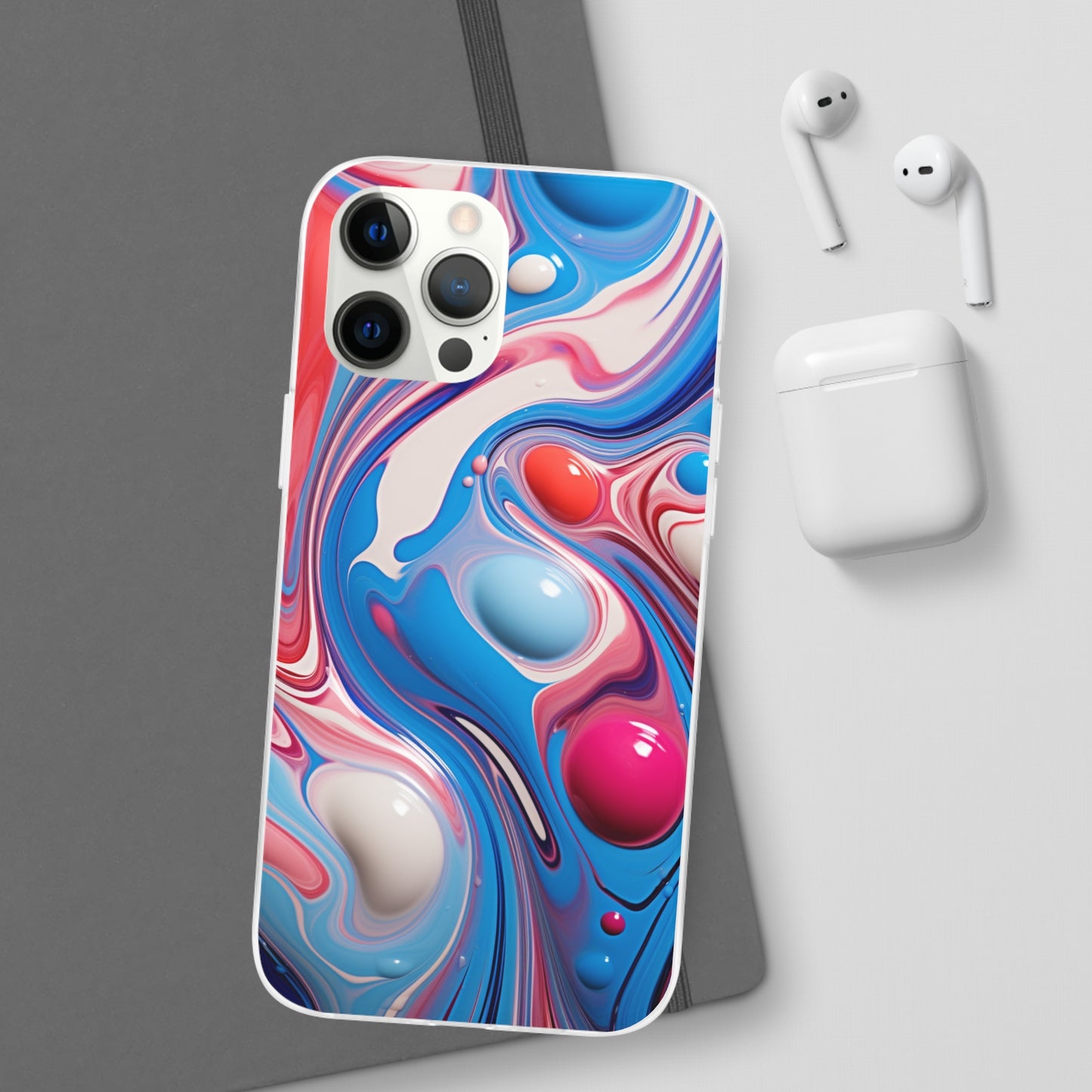 Colorful Marble Flex Case