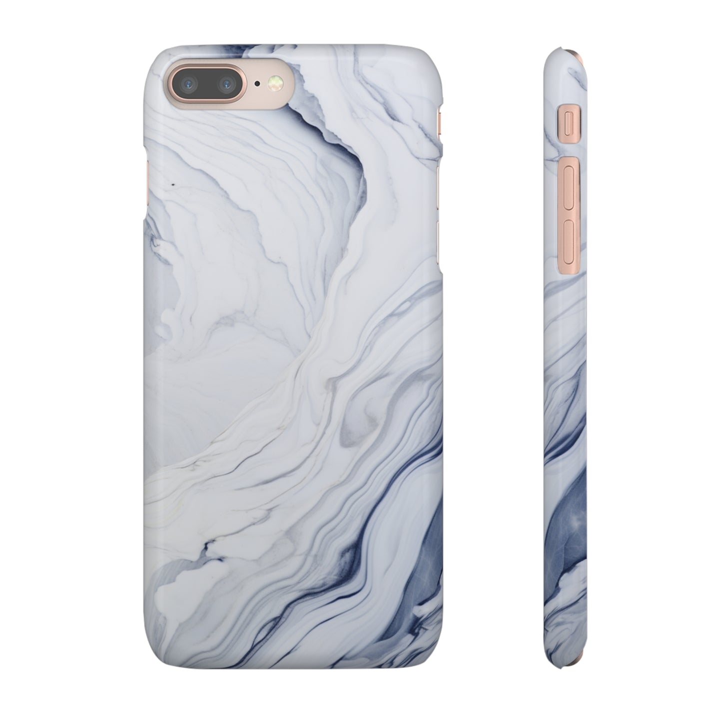 White Marble Snap Case