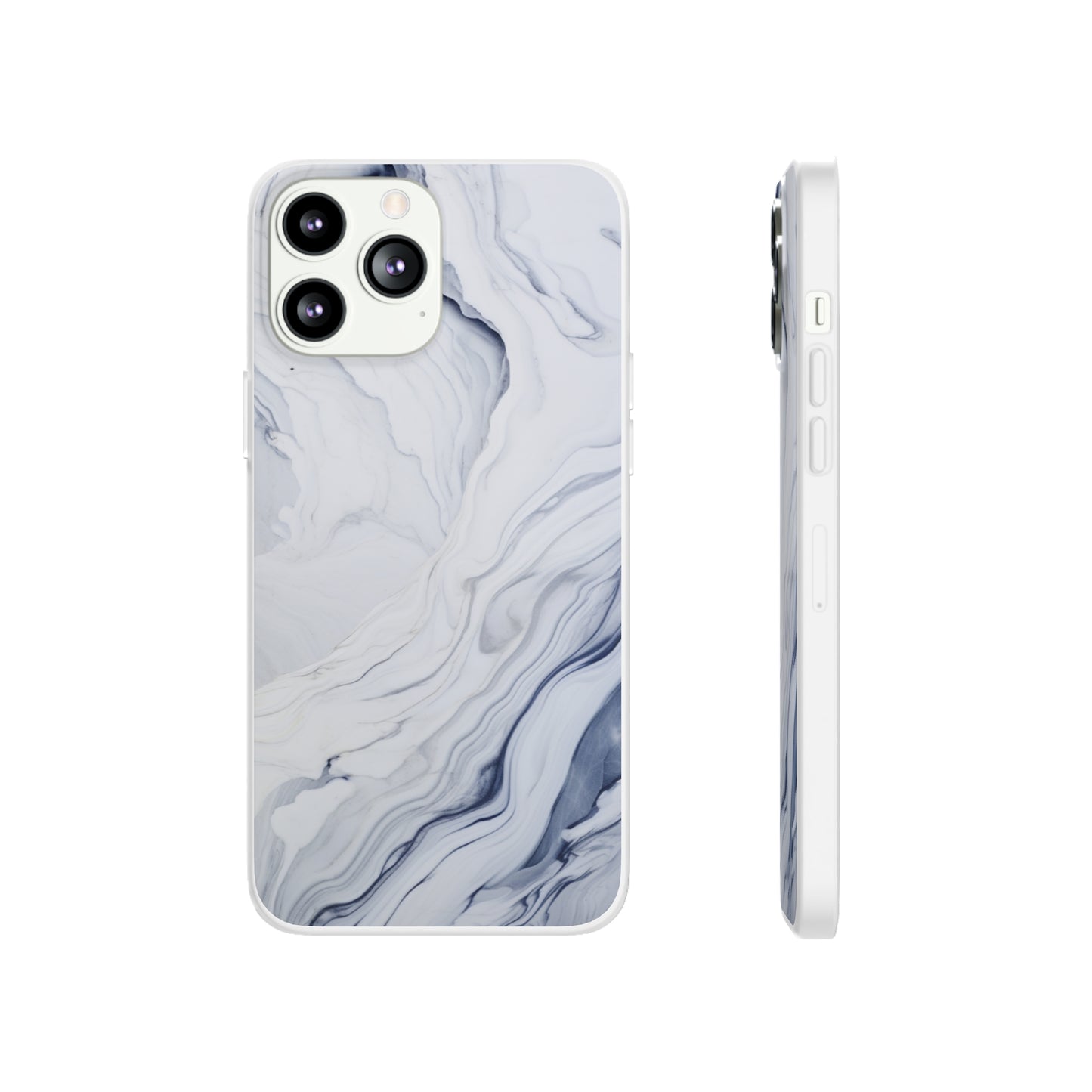 White Marble Flex Case