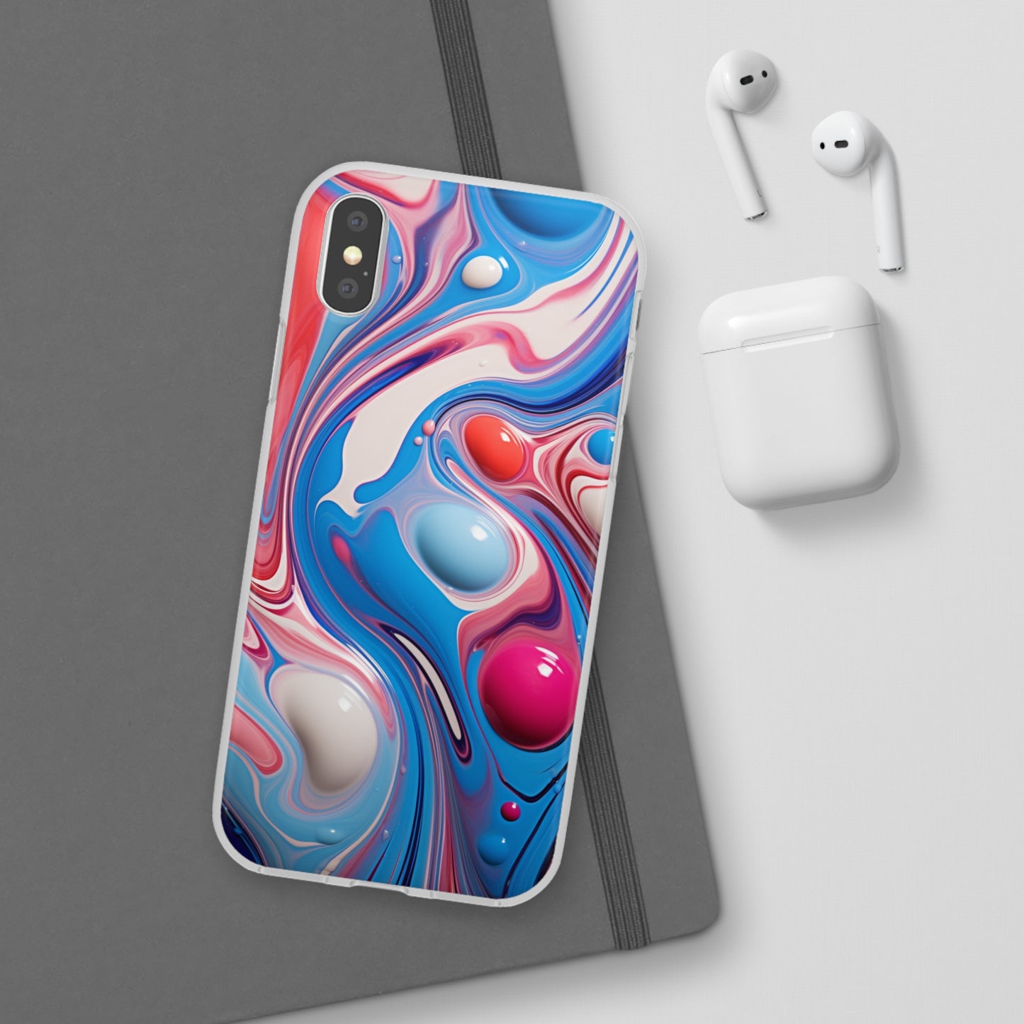 Colorful Marble Flex Case