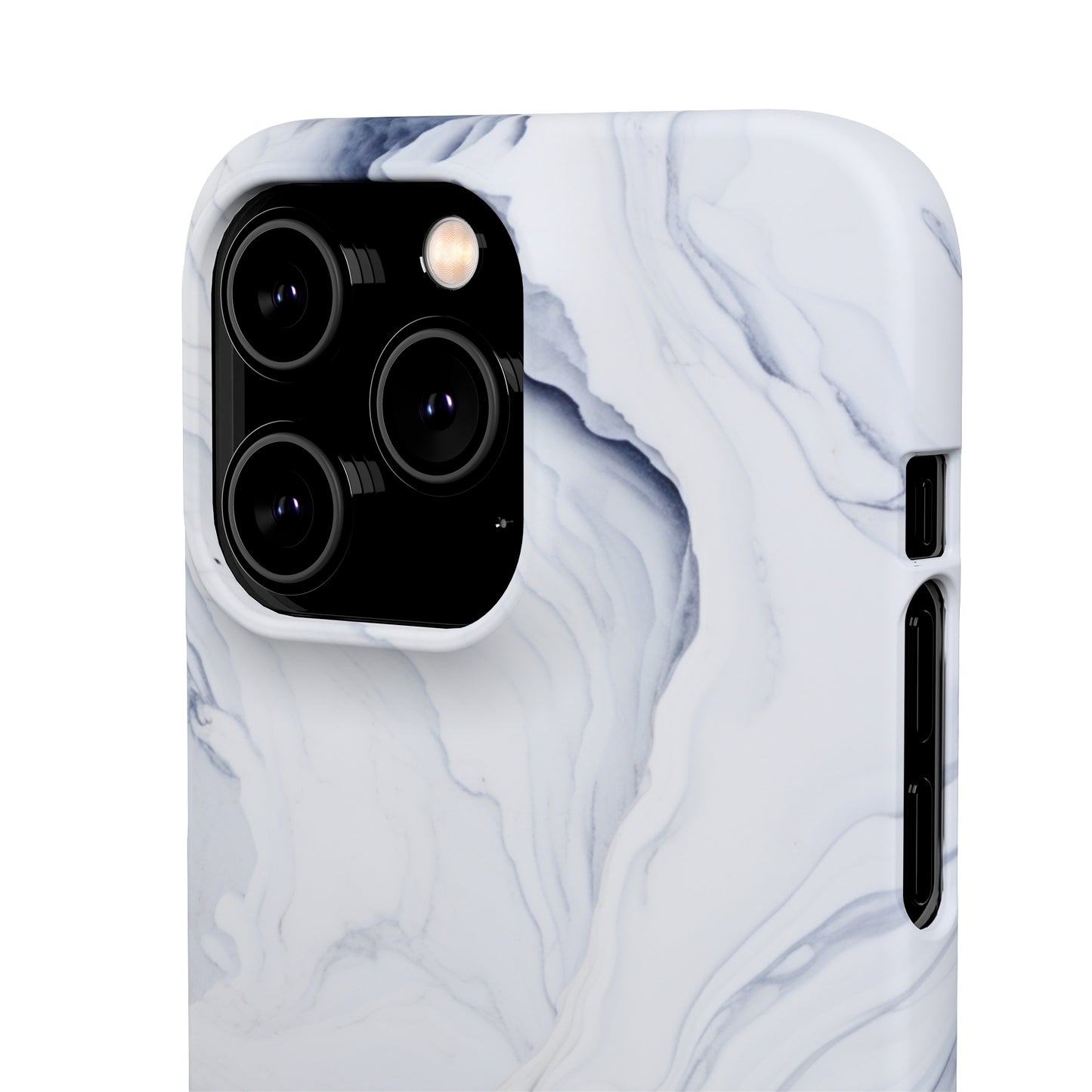 White Marble Snap Case