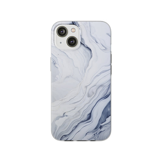 White Marble Flex Case