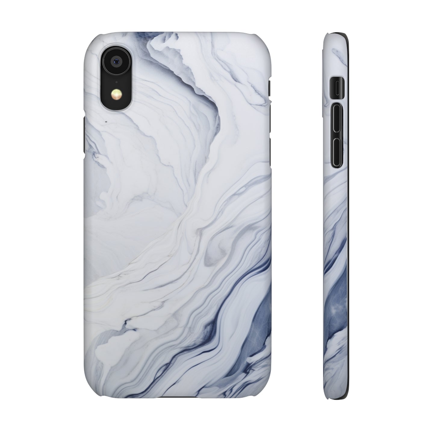 White Marble Snap Case