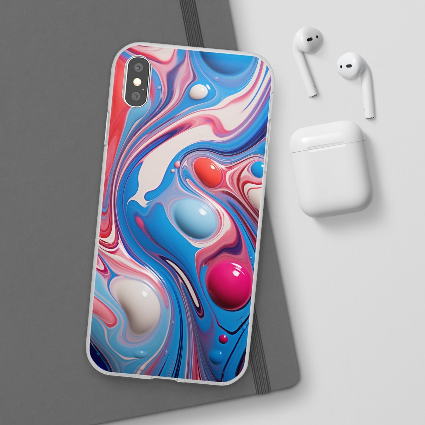 Colorful Marble Flex Case